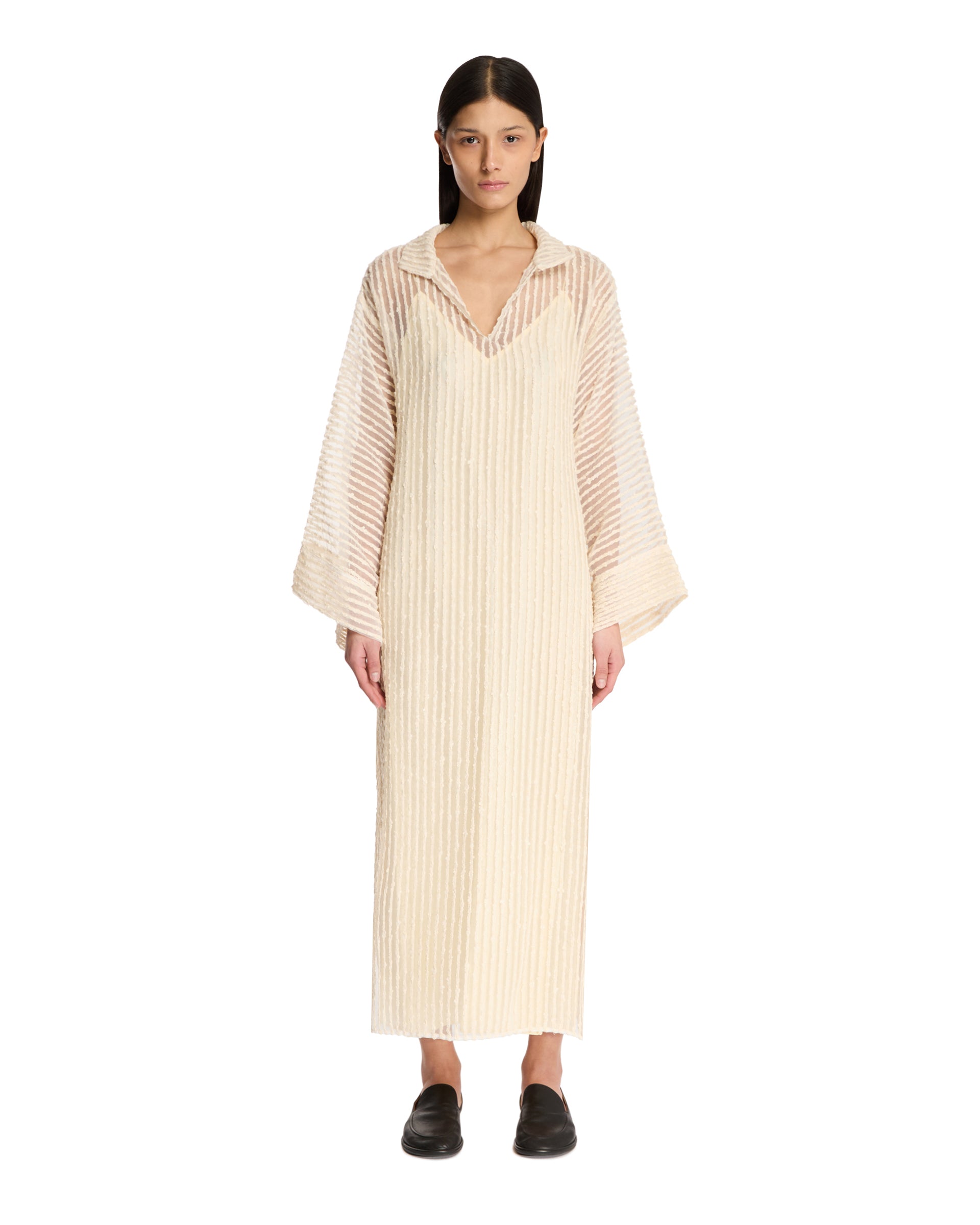 옐로 Caftan 드레스