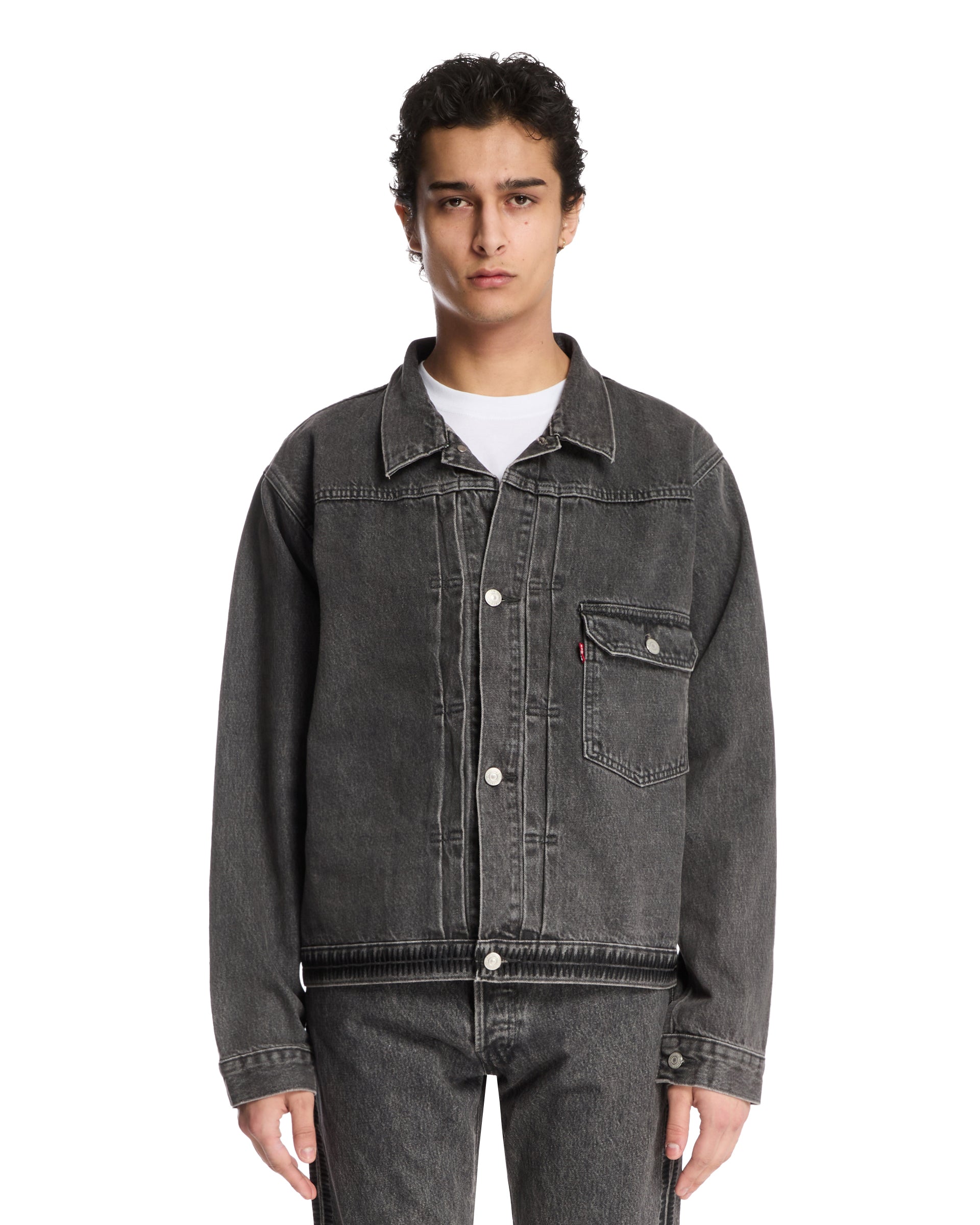 언더커버 X Levis UC1E9202 그레이 데님 자켓