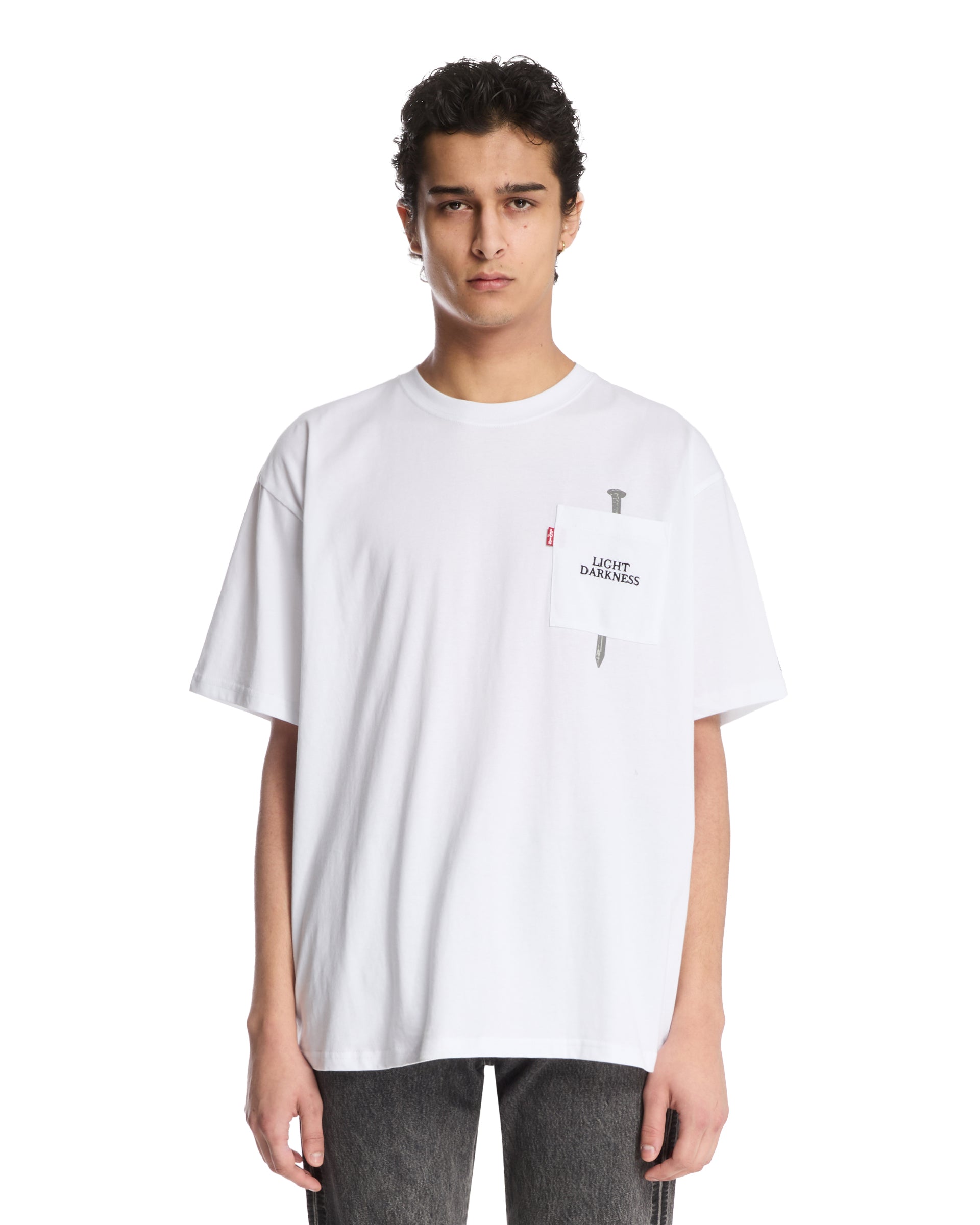 언더커버 X Levis UC1E9802 화이트 티셔츠