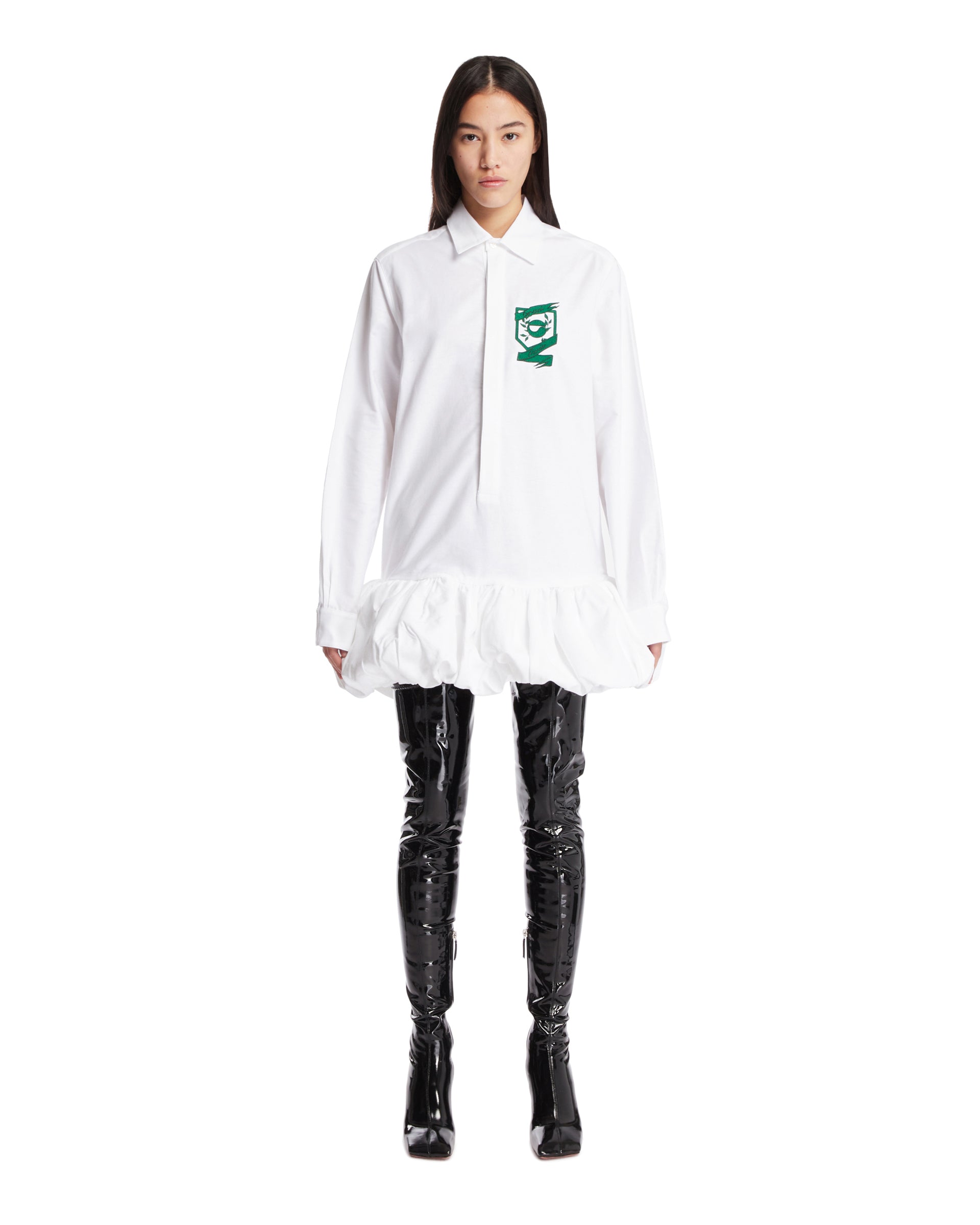 화이트 셔츠 드레스