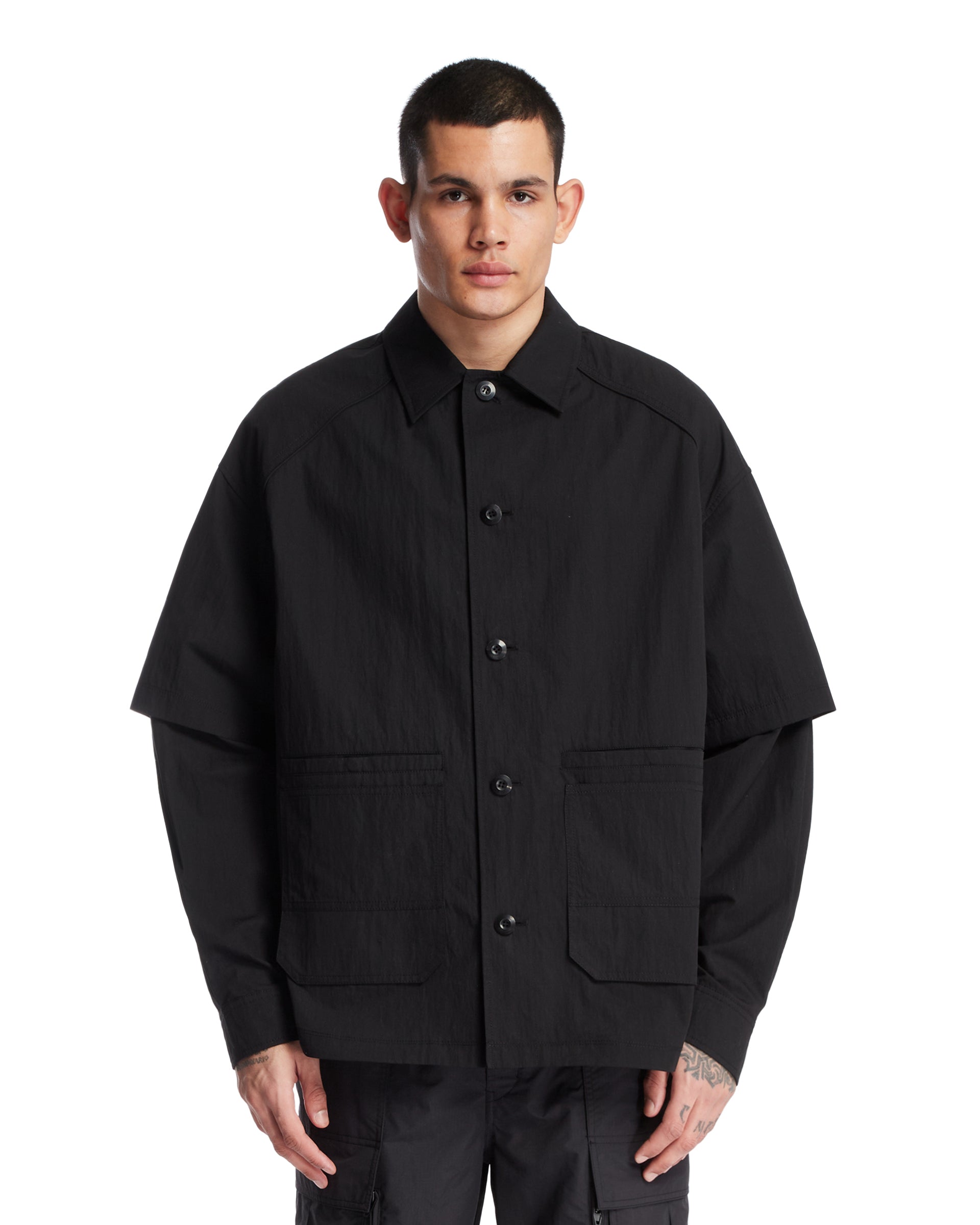 블랙 레이어드 ShirtJacket