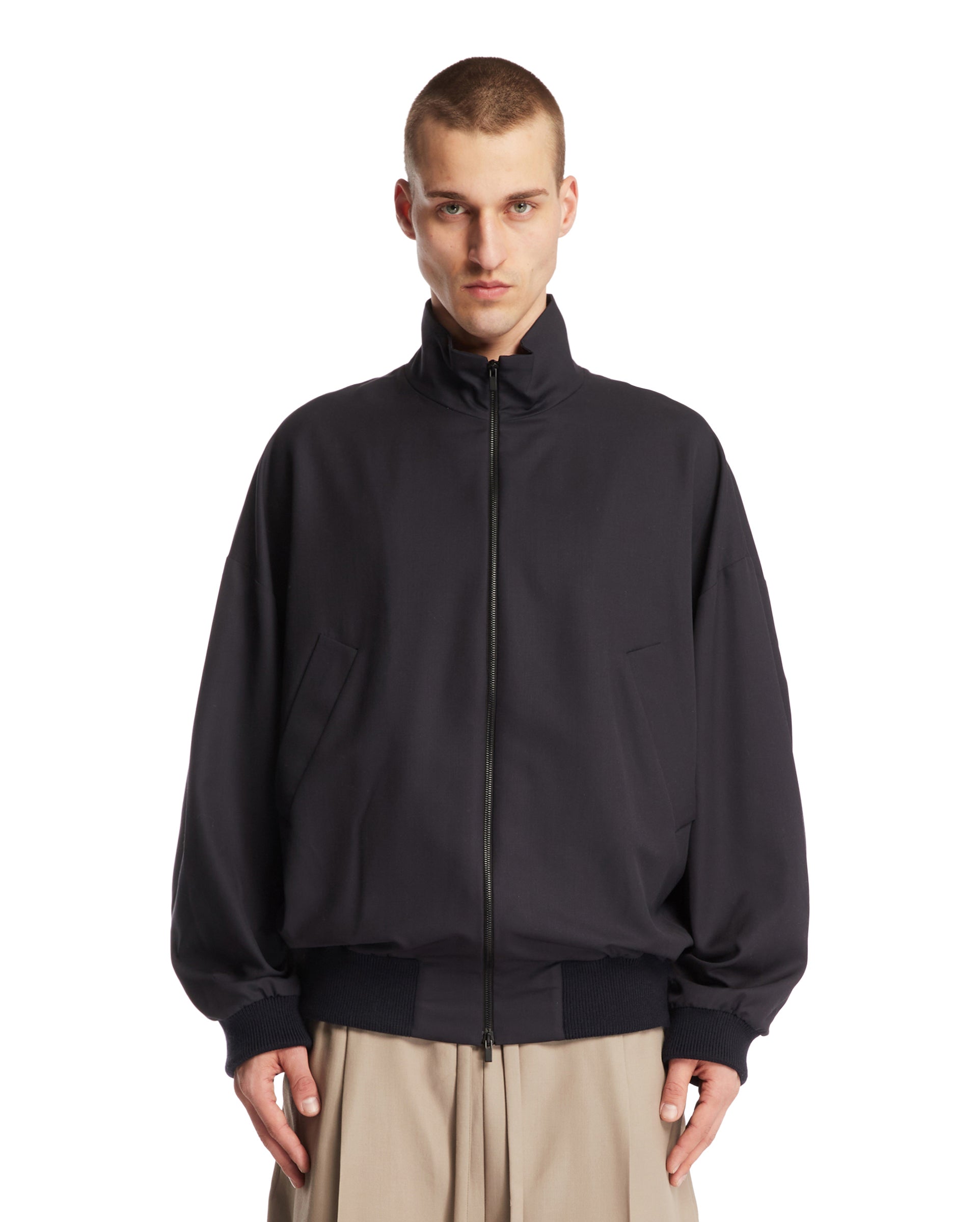 블루 HighCollar 봄버