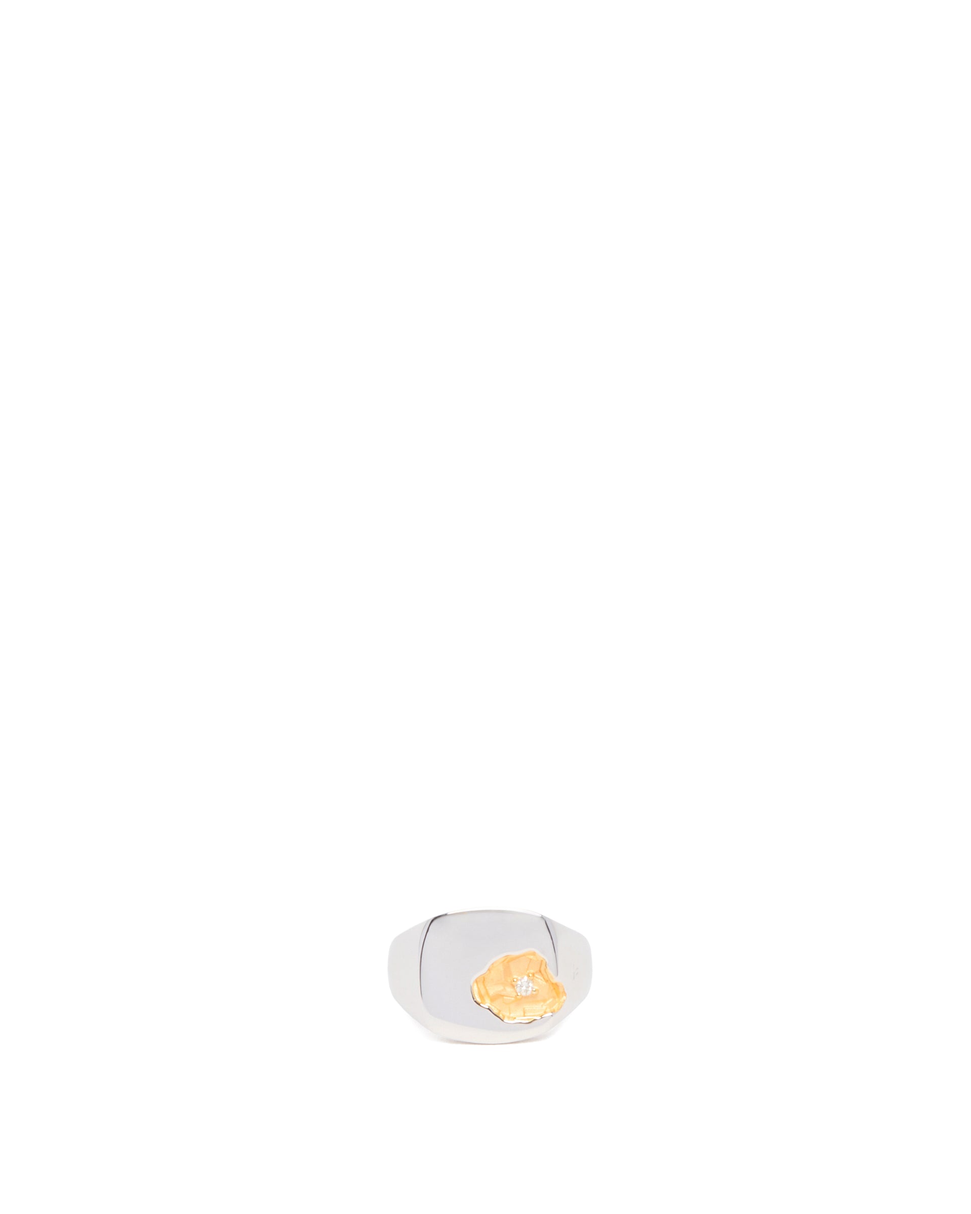 SilverPlated 반지 위드 다이아몬드