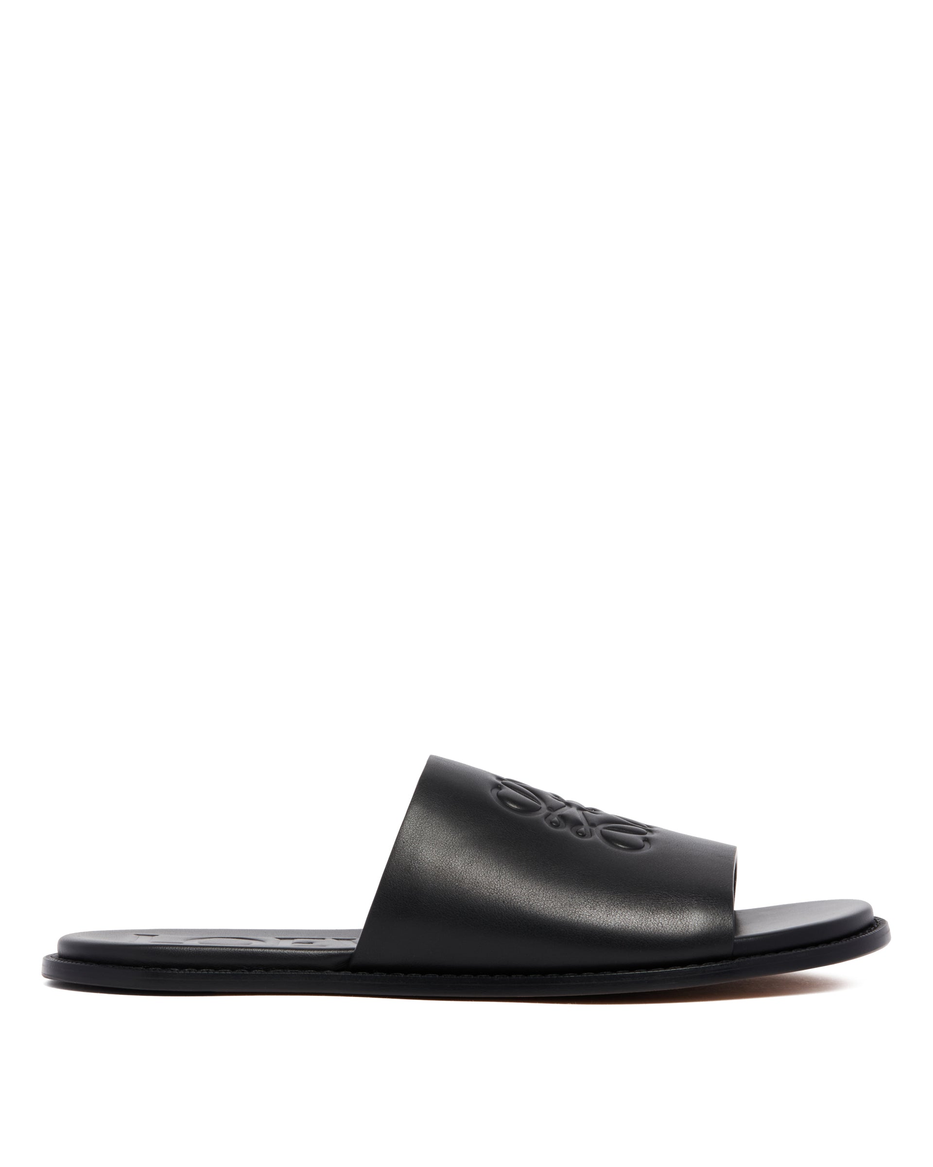 LOEWE Paulas Ibiza 블랙 아나그램 슬리퍼