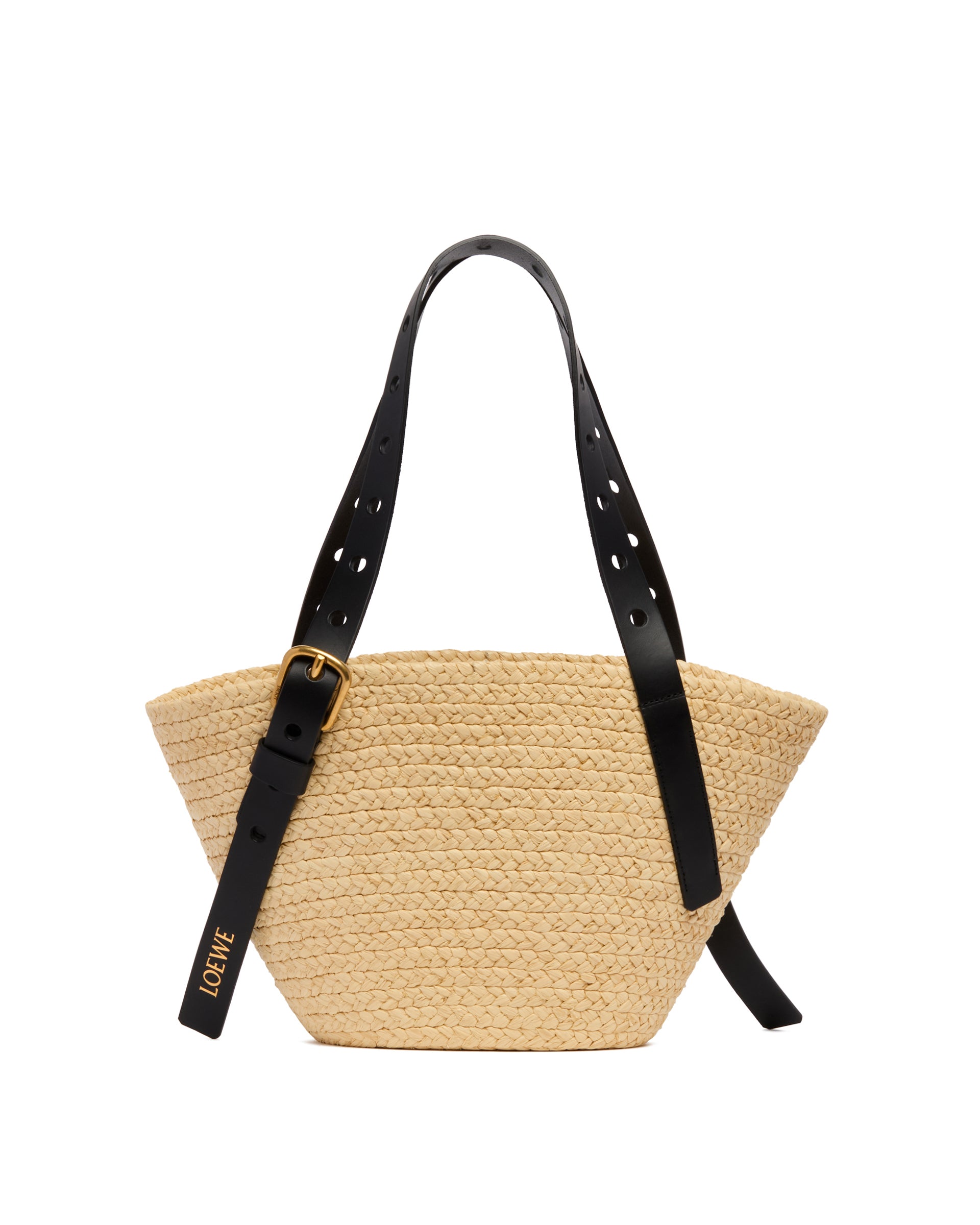 LOEWE Paulas Ibiza 스몰 Punch Hole 바스켓 백