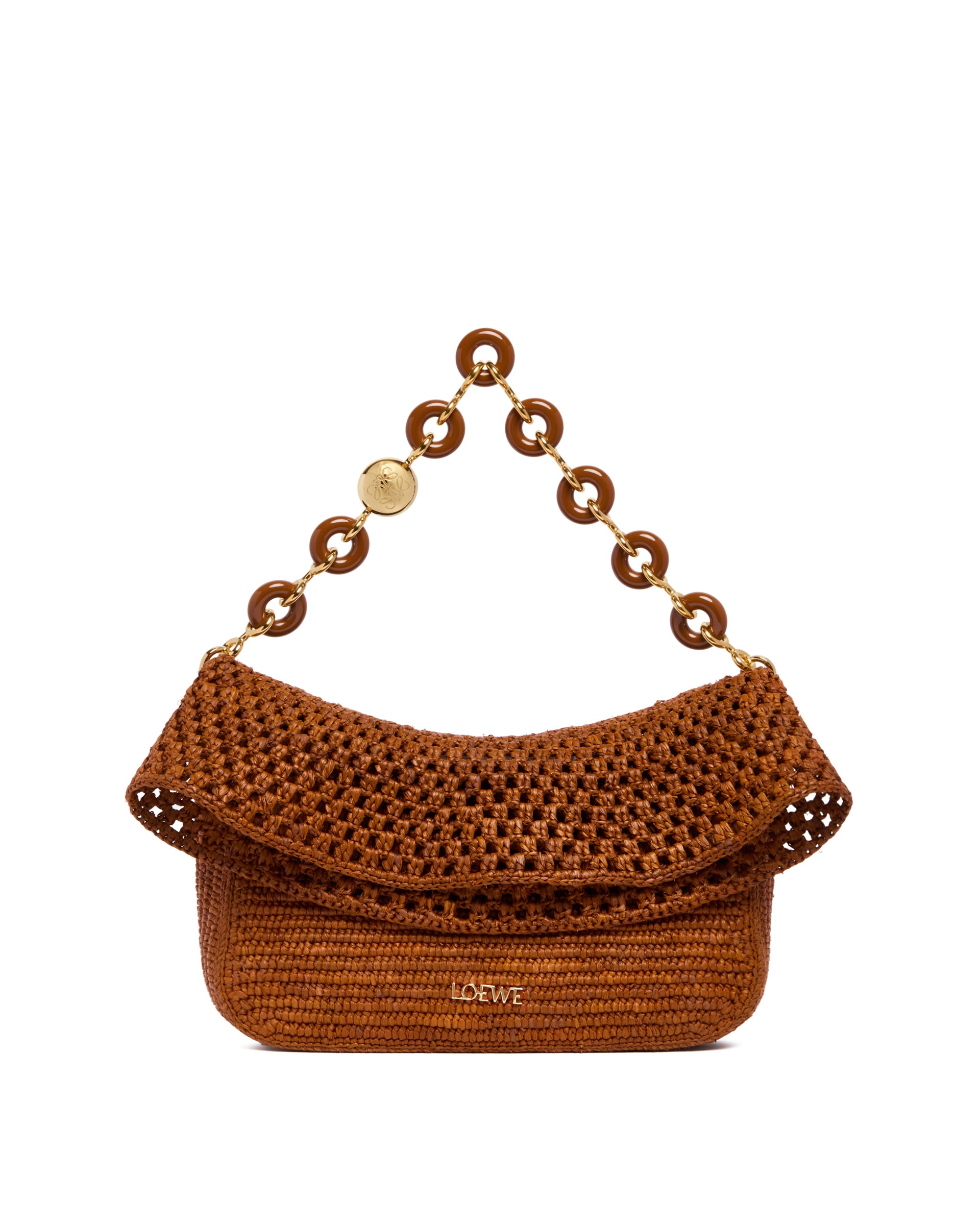 LOEWE Paulas Ibiza 브라운 미디엄 Ola 백