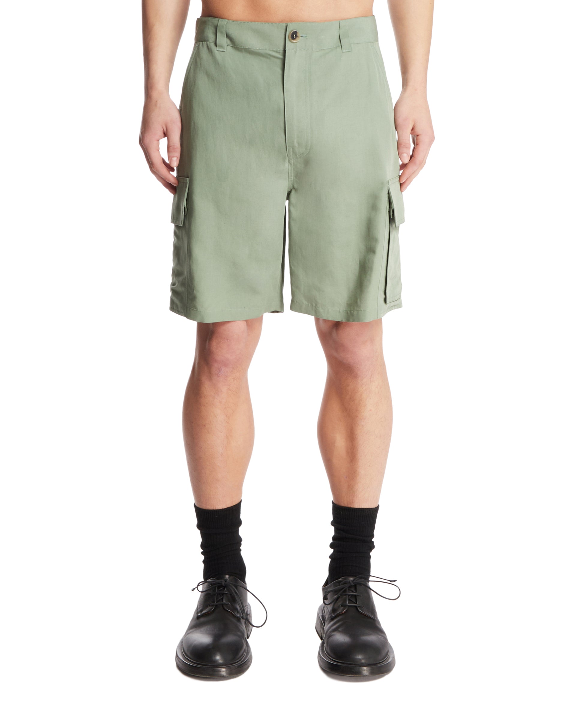 LOEWE Paulas Ibiza 그린 카고 쇼츠