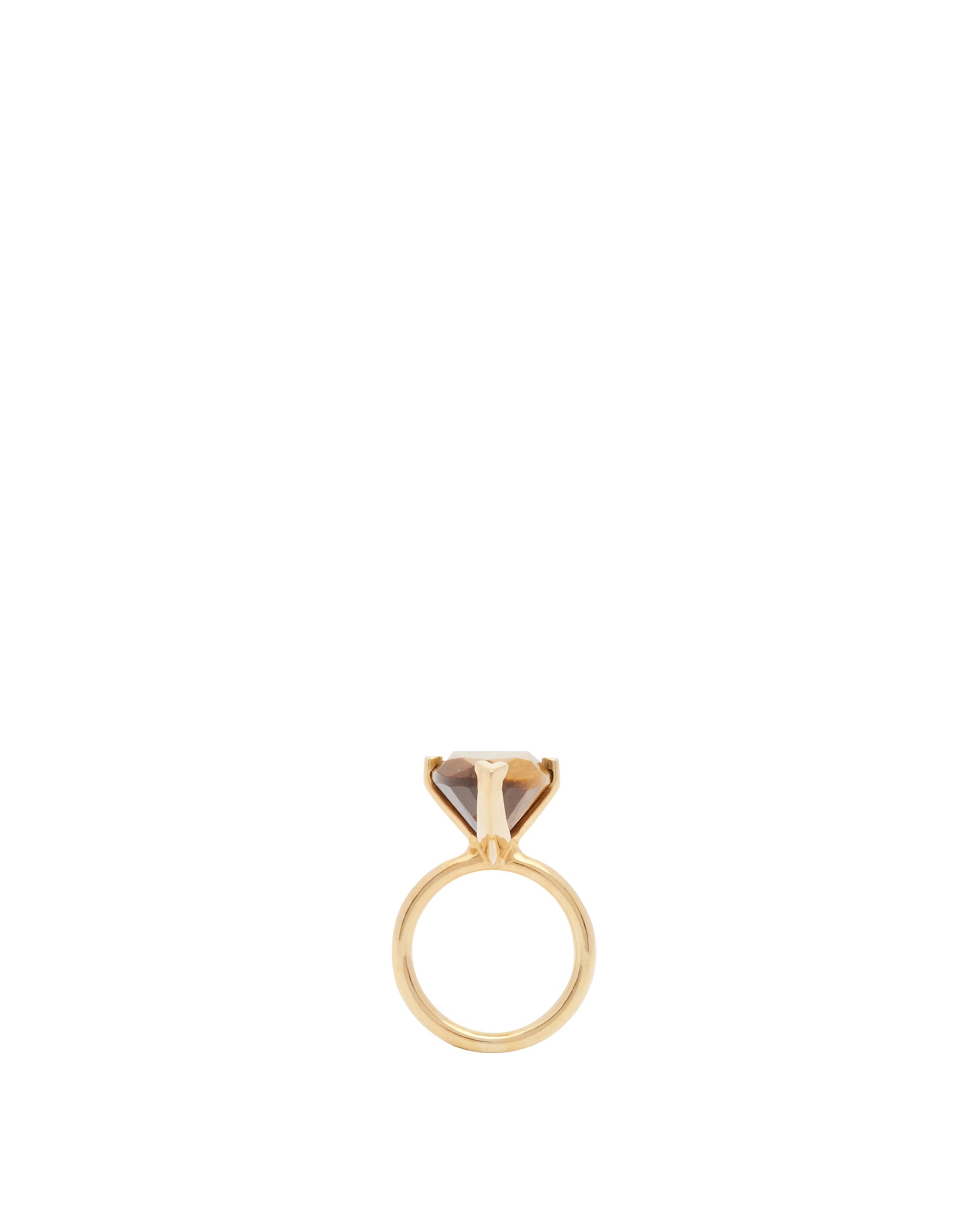 골든 브라운 Gemstone 반지