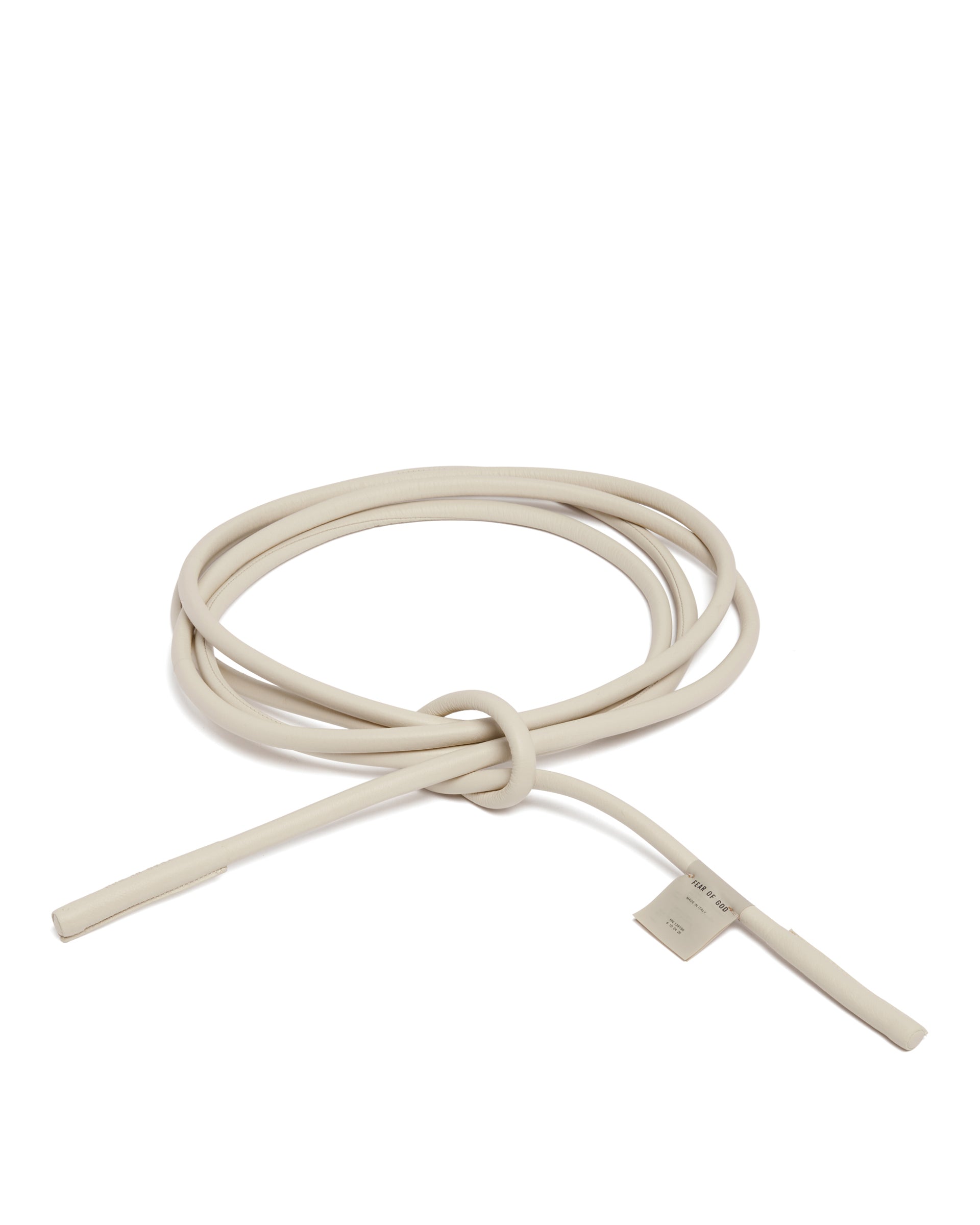 화이트 레더 Rope 벨트