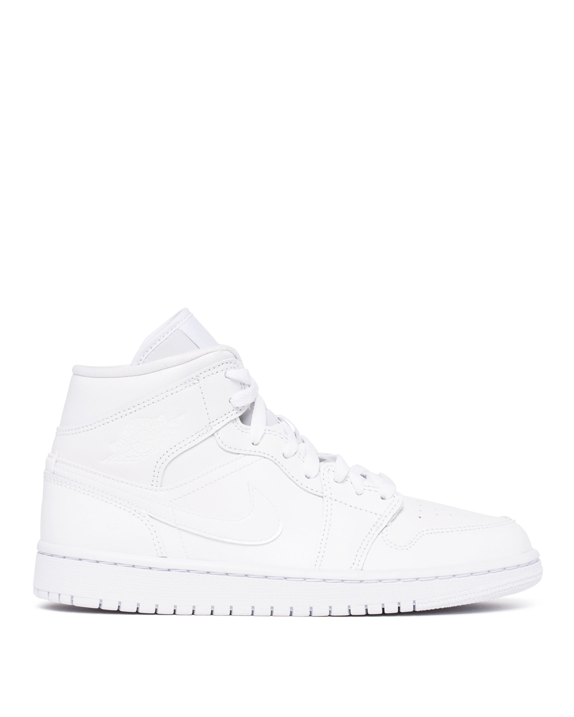 화이트 Air Jordan 1 미드 스니커즈