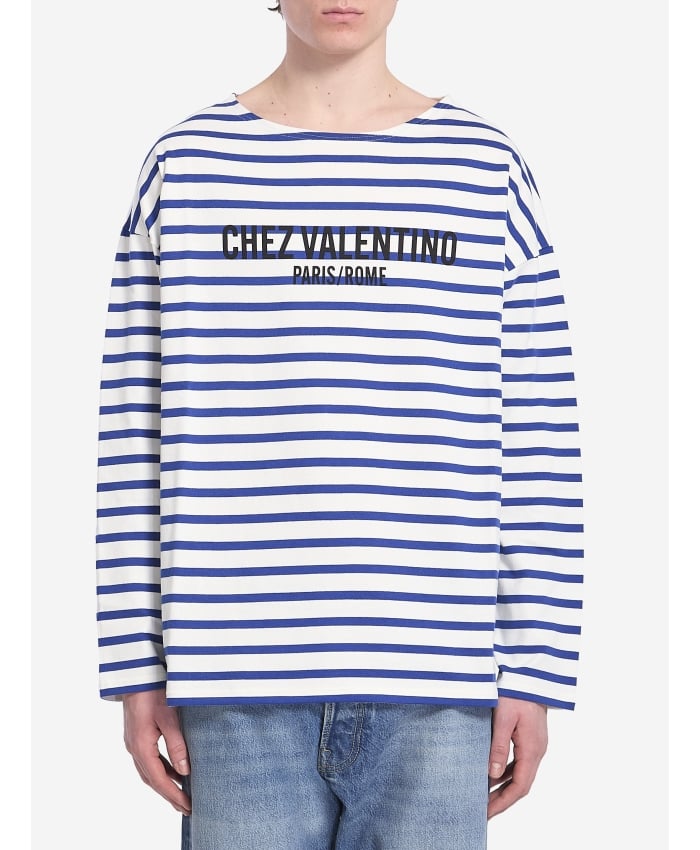 스트라이프 Chez Valentino 티셔츠
