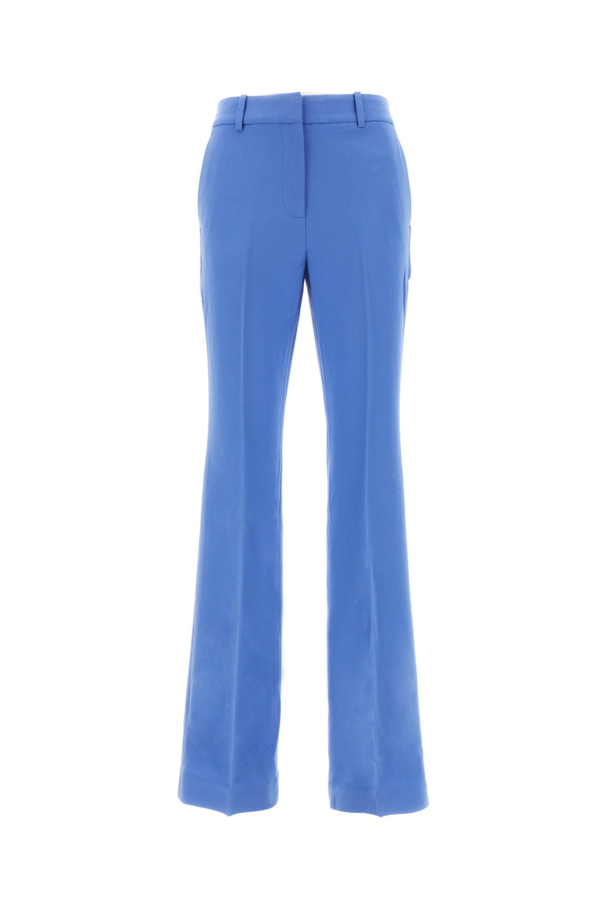 Cerulean 블루 트리아세테이트 블렌드 팬츠