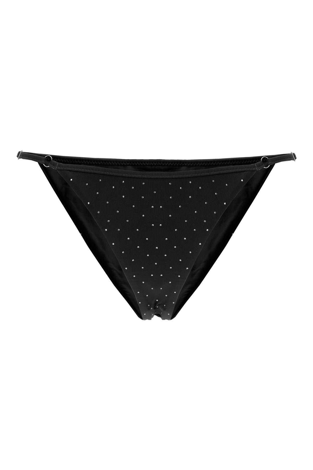 블랙 스트레치 폴리에스터 비키니 bottom