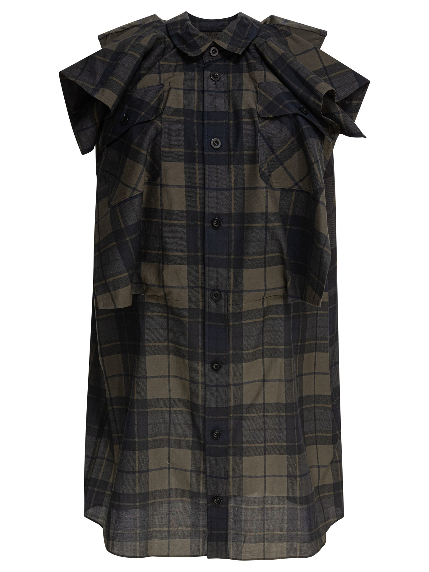 Plaid 프린트 드레스
