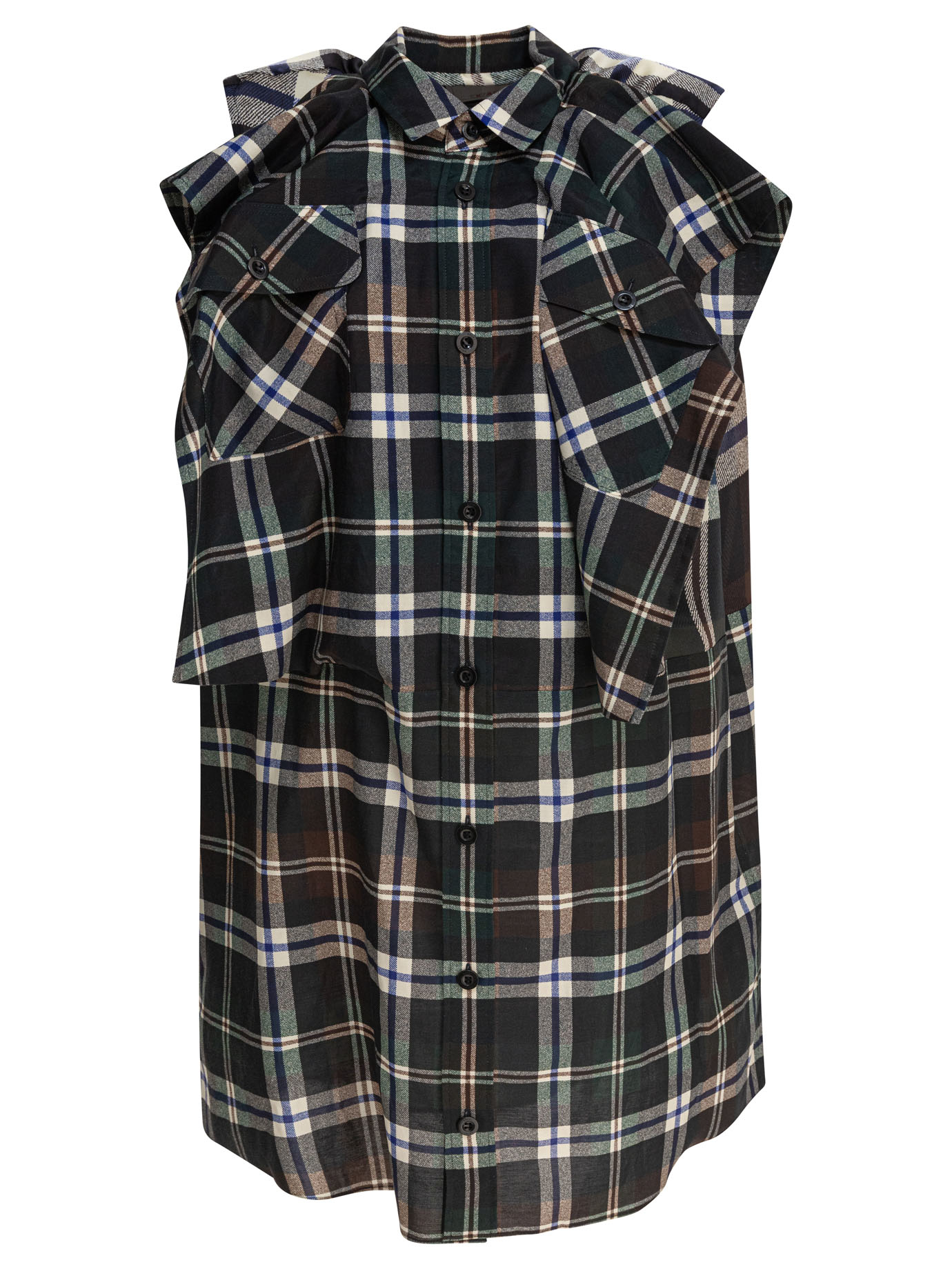 Plaid 프린트 드레스