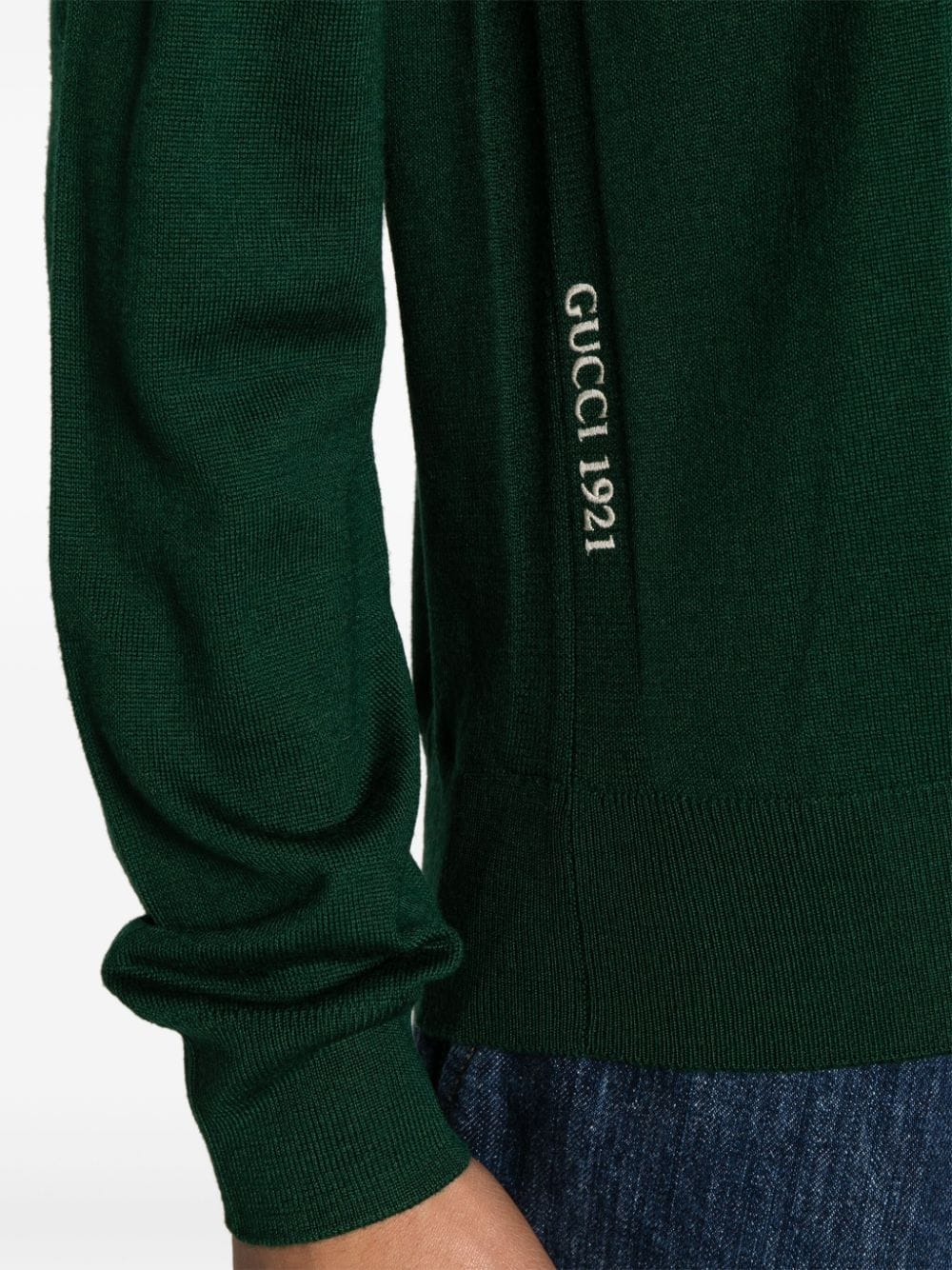 Maglione con 로고 ricamato sul fianco