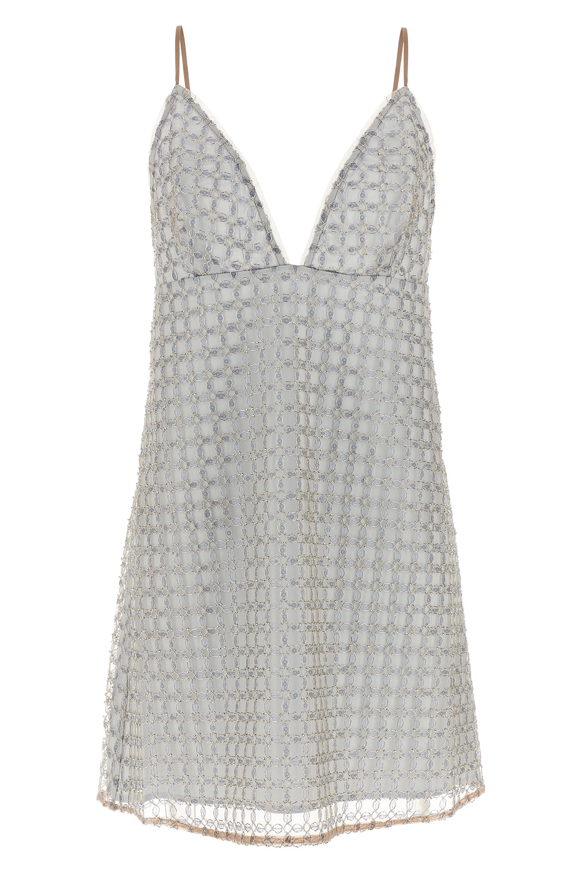 Beaded ALine 미니 드레스