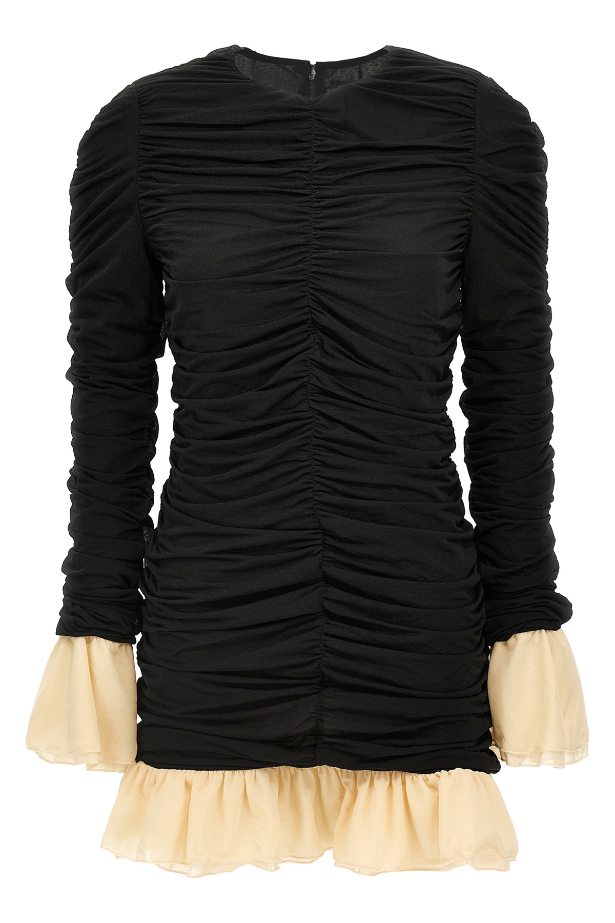 미니 Ruched LS 드레스