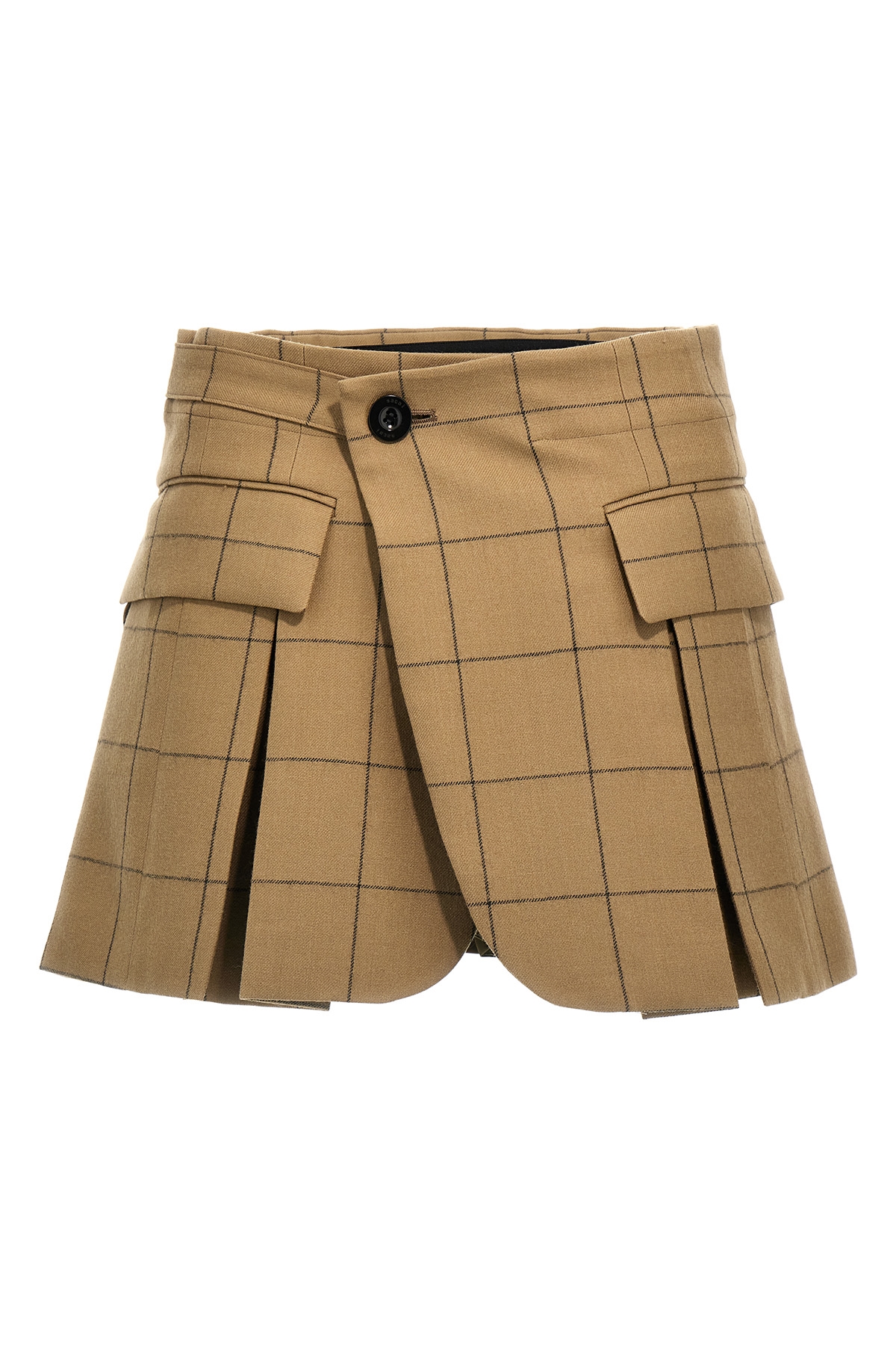 Windowpane skort