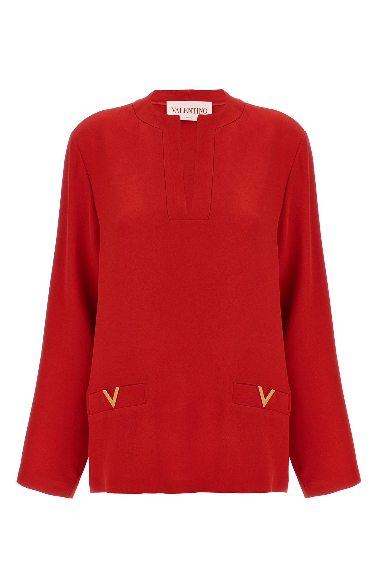 Valentino V 골드 블라우스