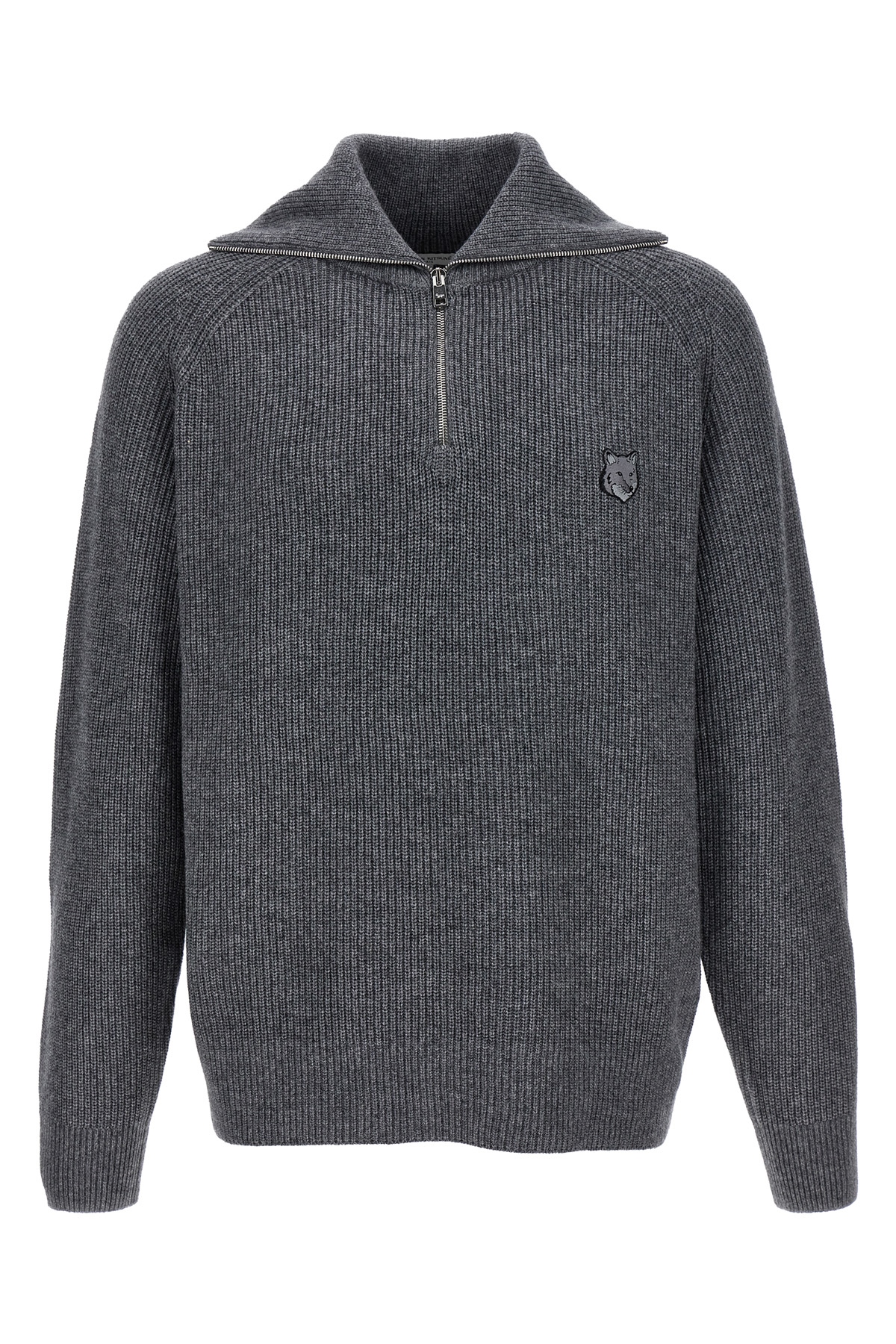로고 half zip 스웨터