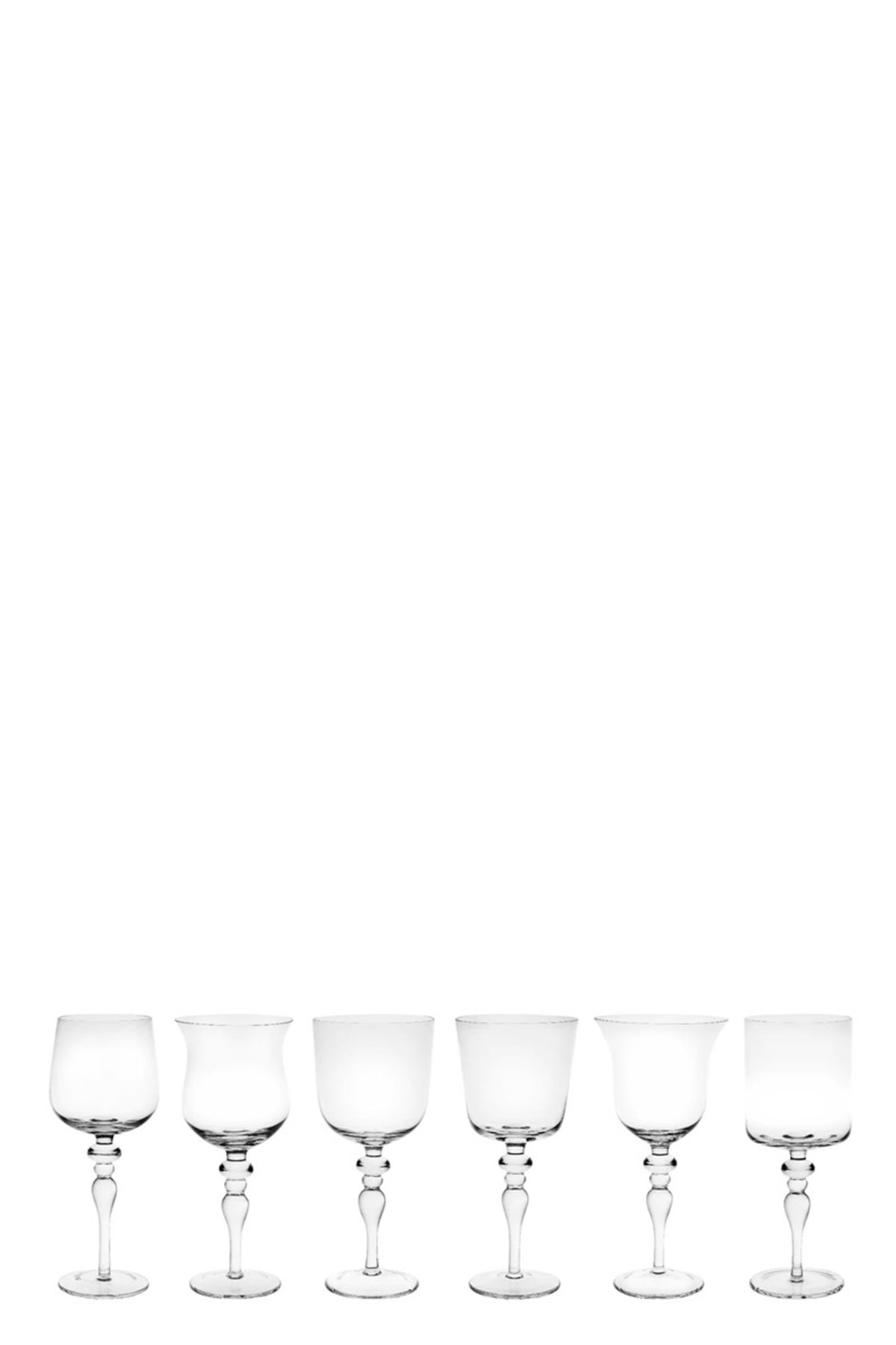 Set of 6 Goblets Assorted