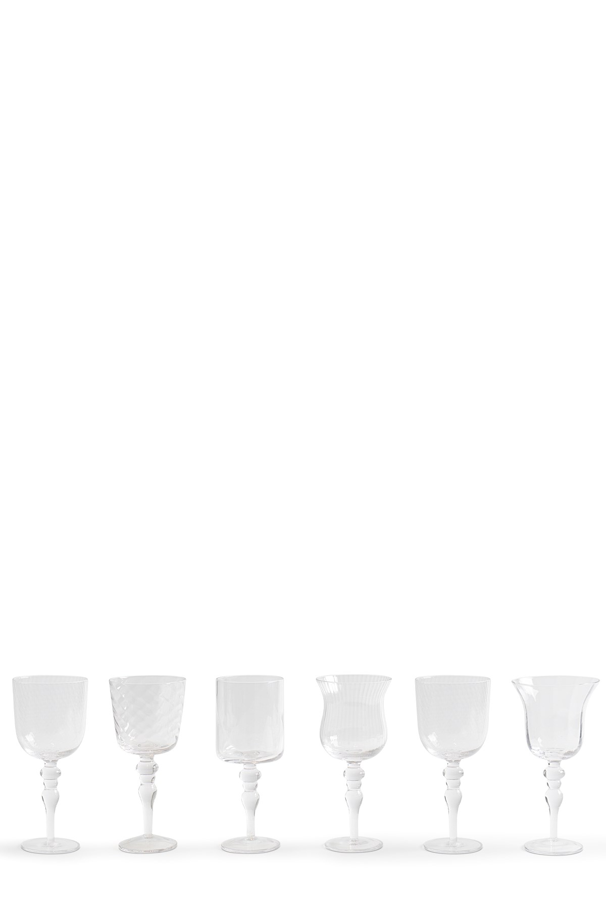Set 6 Calici Assorted shapes