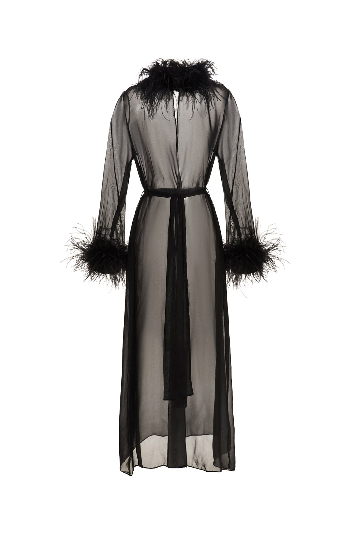 실크 페더 robe