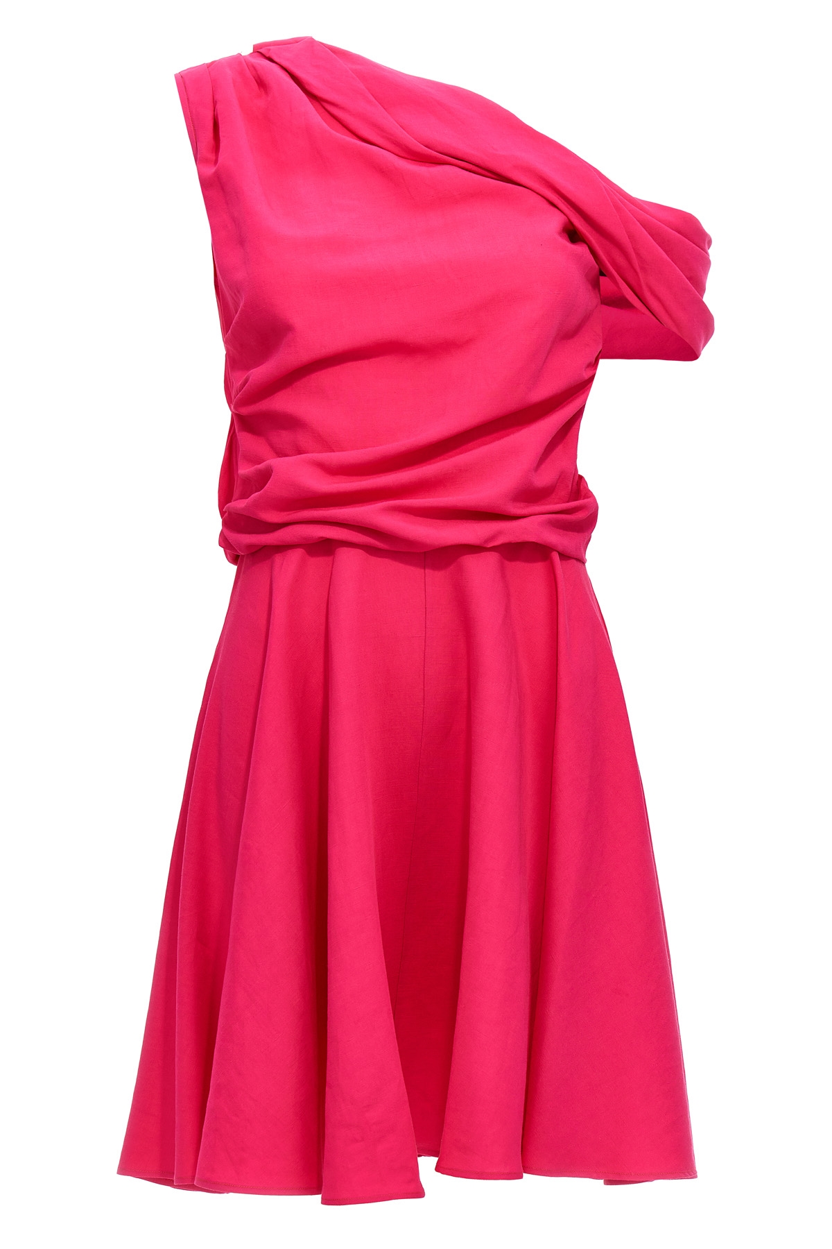 Draping 넥라인 드레스