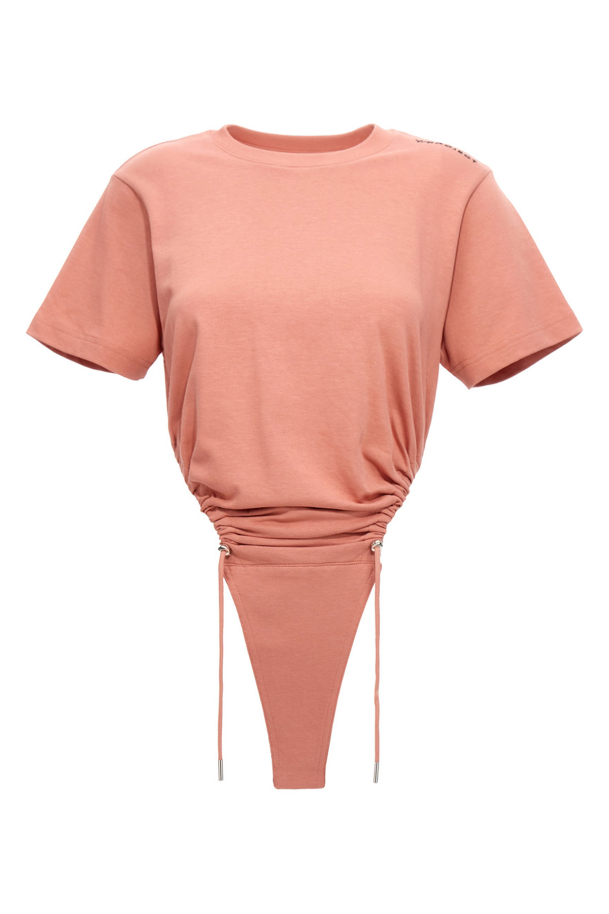 바디 ruched ricamo 로고