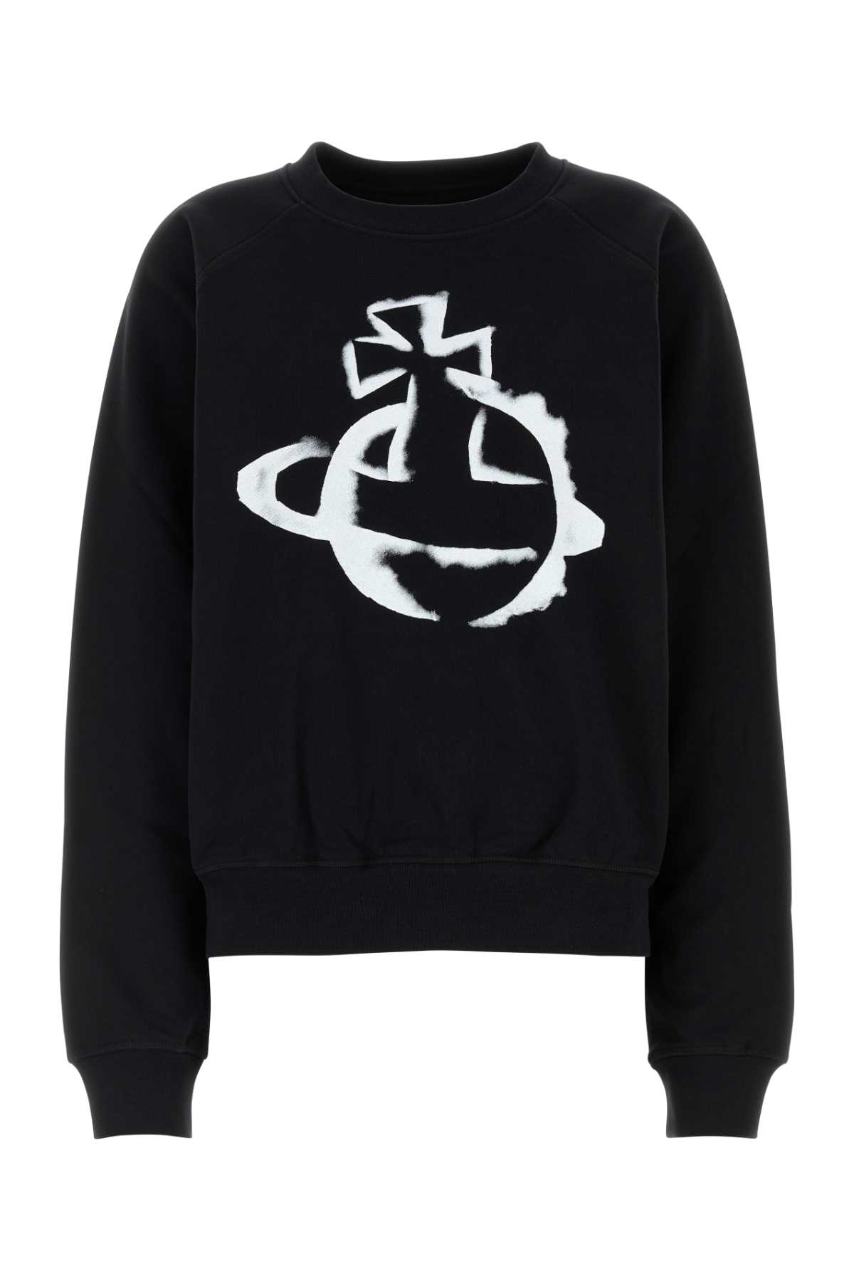 STENCIL ORB 래글런 스웨트 셔츠