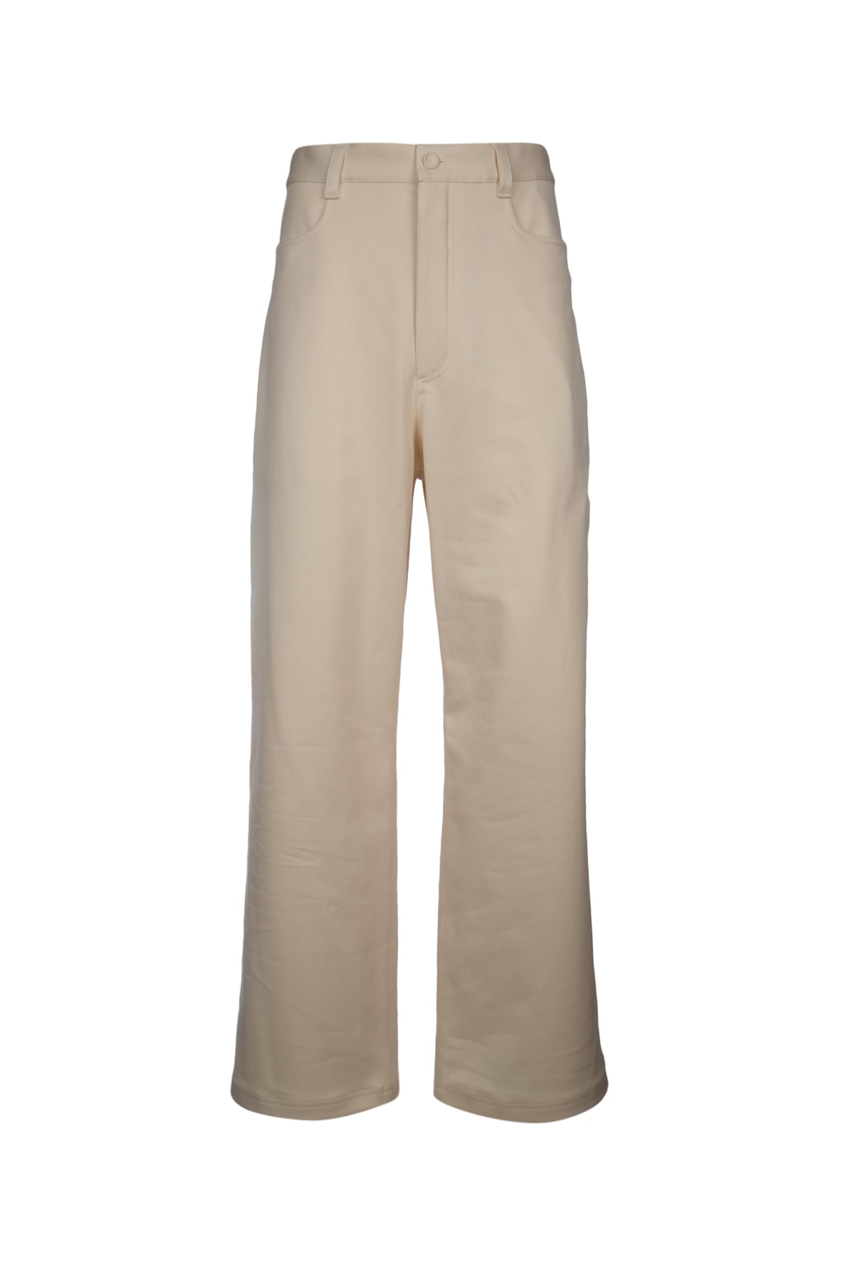 PANTA BIANCO ZIP LATO