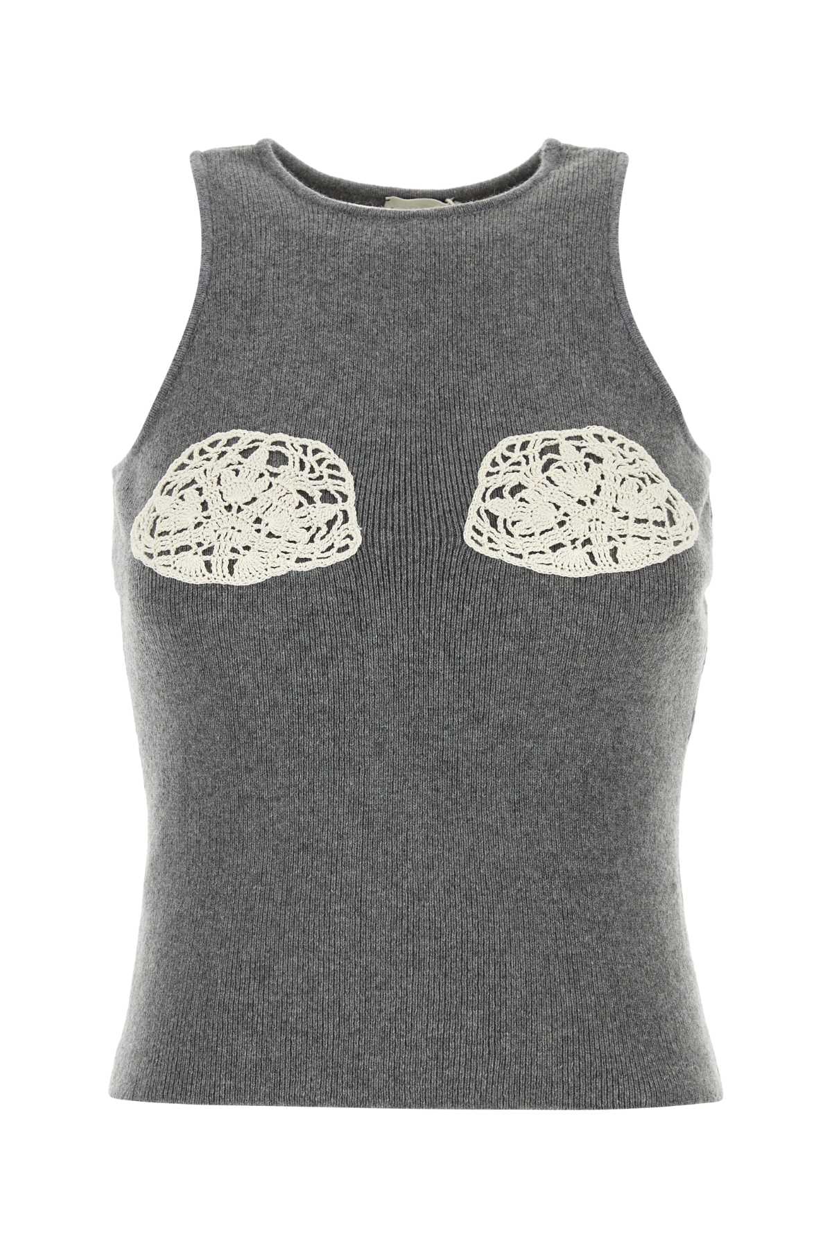 AW24 KNITWEAR 17 탑 그레이