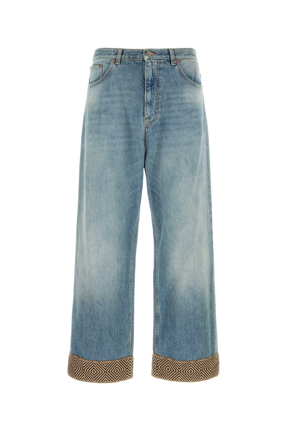 PANTALONE IN 데님 CON BO