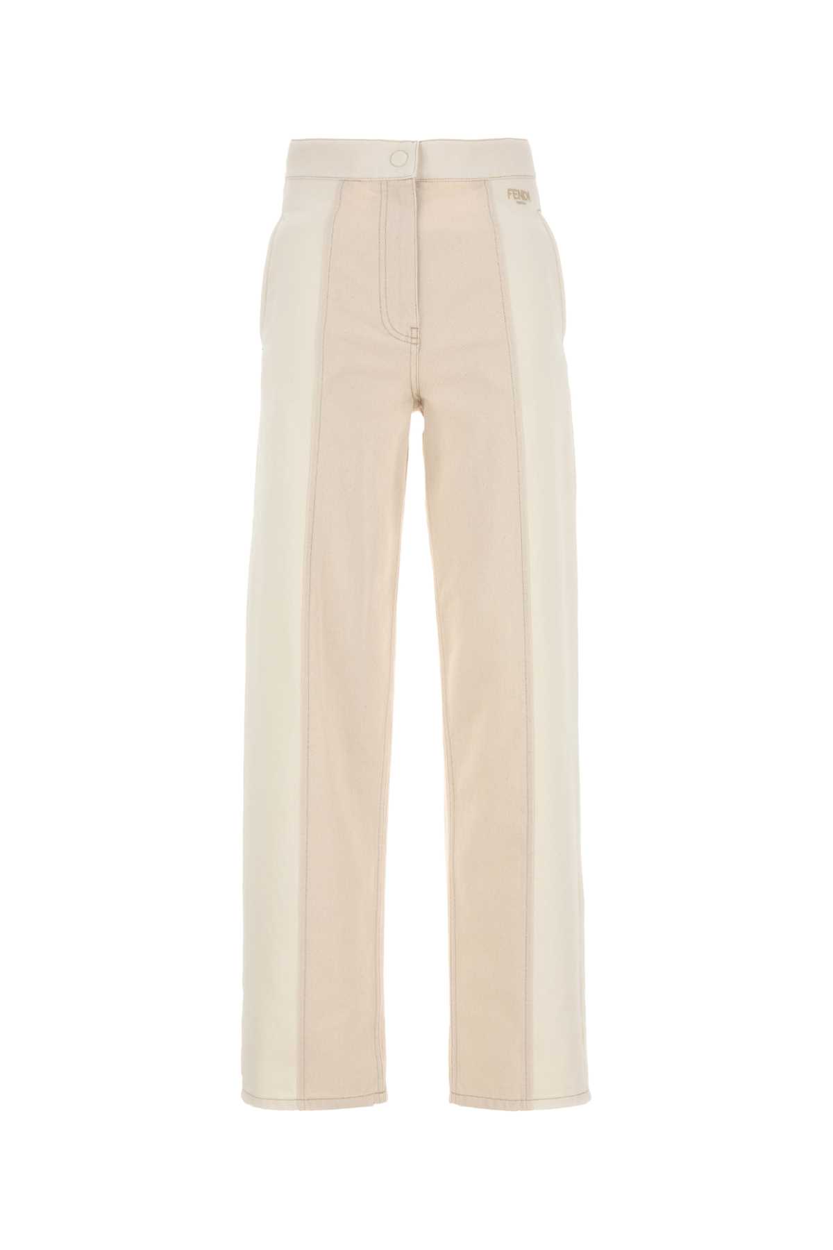 LOOK MANICHINO 데님 팬츠 BIANCO