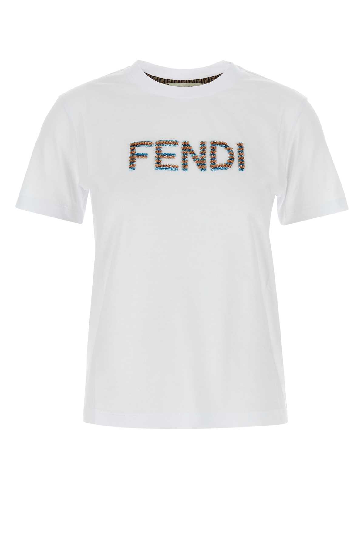 티셔츠 FENDI EMBROIDE
