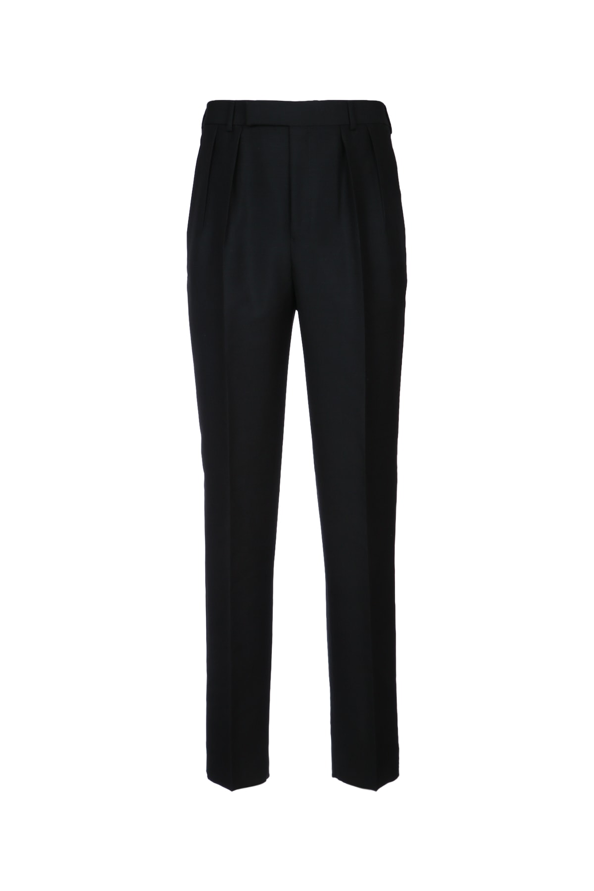 PANTALON KEITH 2 PLISTOILE DE LAINE ET 모헤어