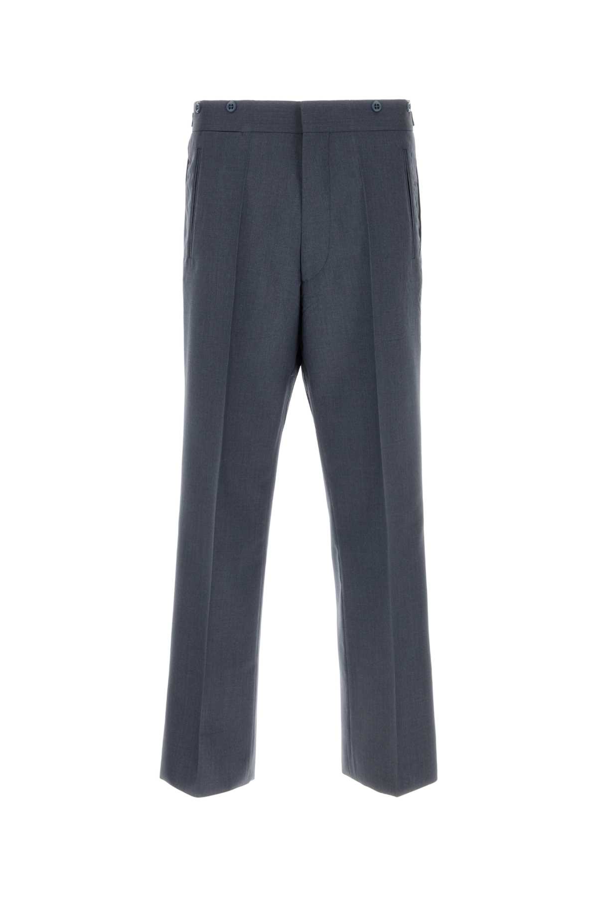 PANTALONI IN 모헤어 SETA