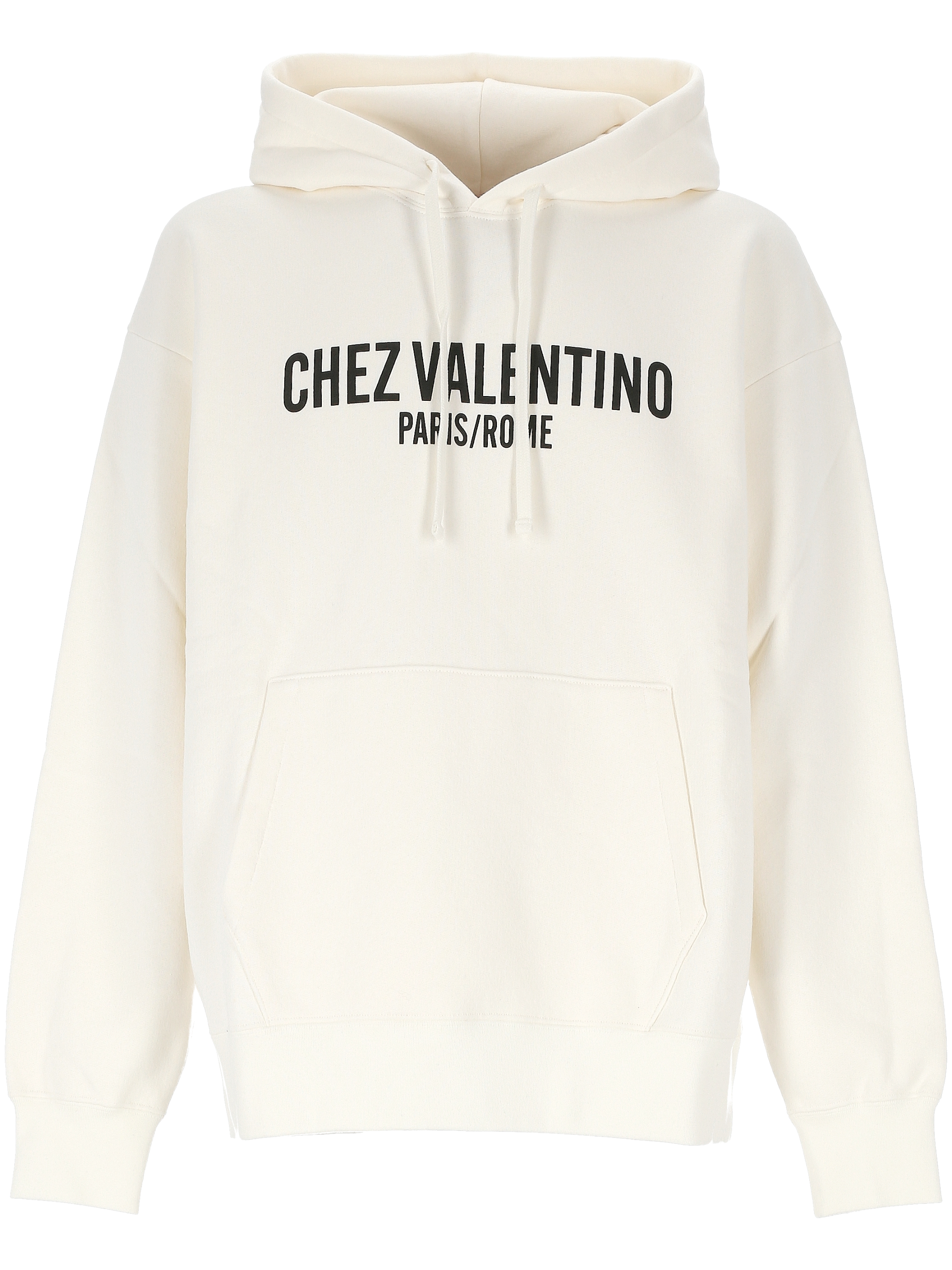 스웨트 셔츠 위드 CHEZ VALENTINO 프린트 AND 후드