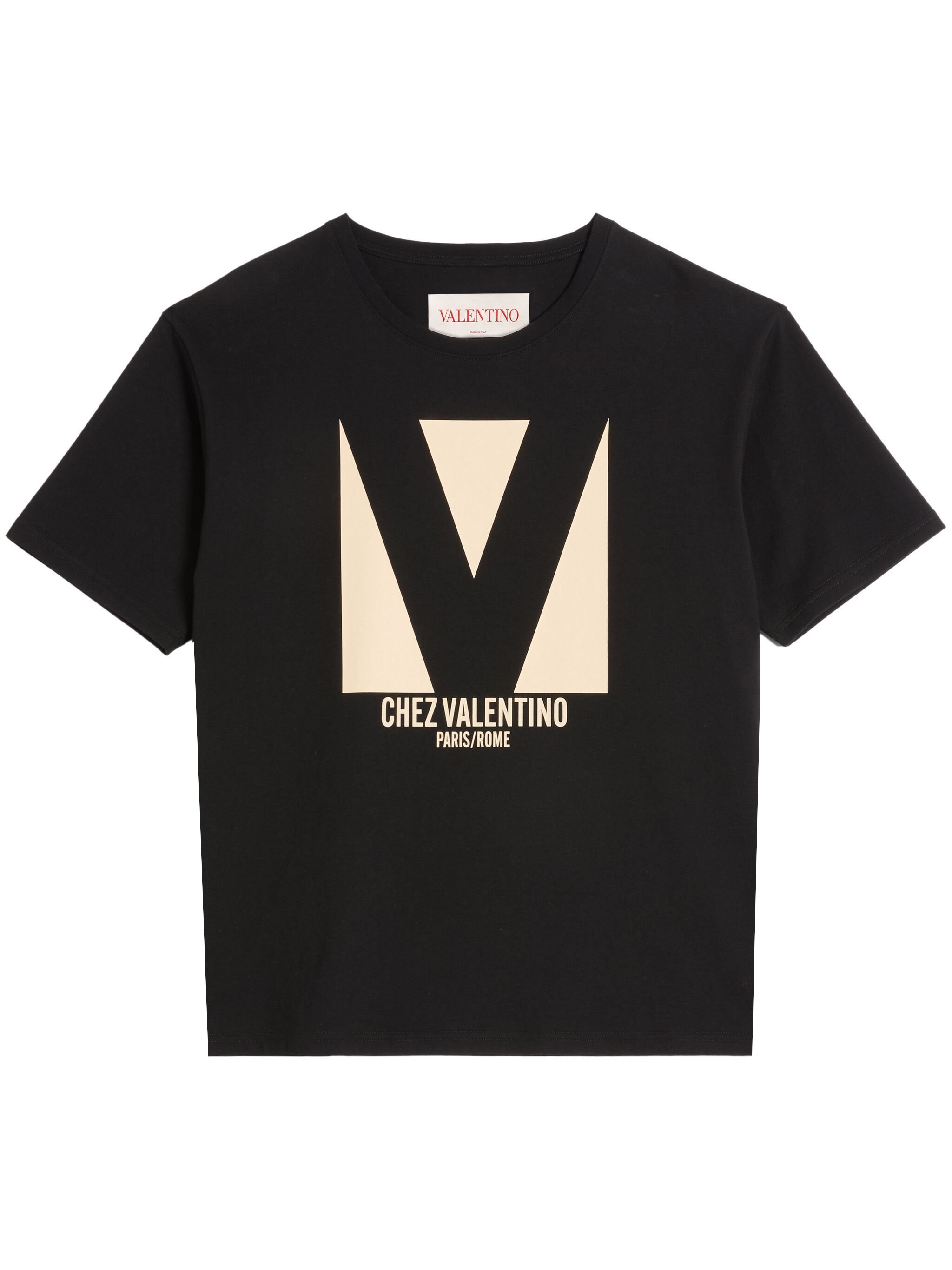 티셔츠 위드 CHEZ VALENTINO 프린트