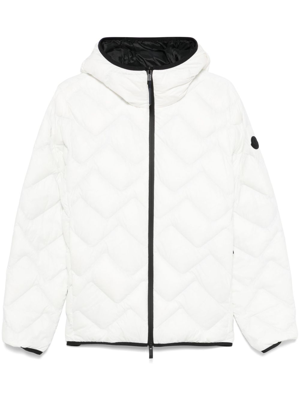 BIMONT 쇼츠 다운 자켓 위드 후드 AND WAVY QUILTING