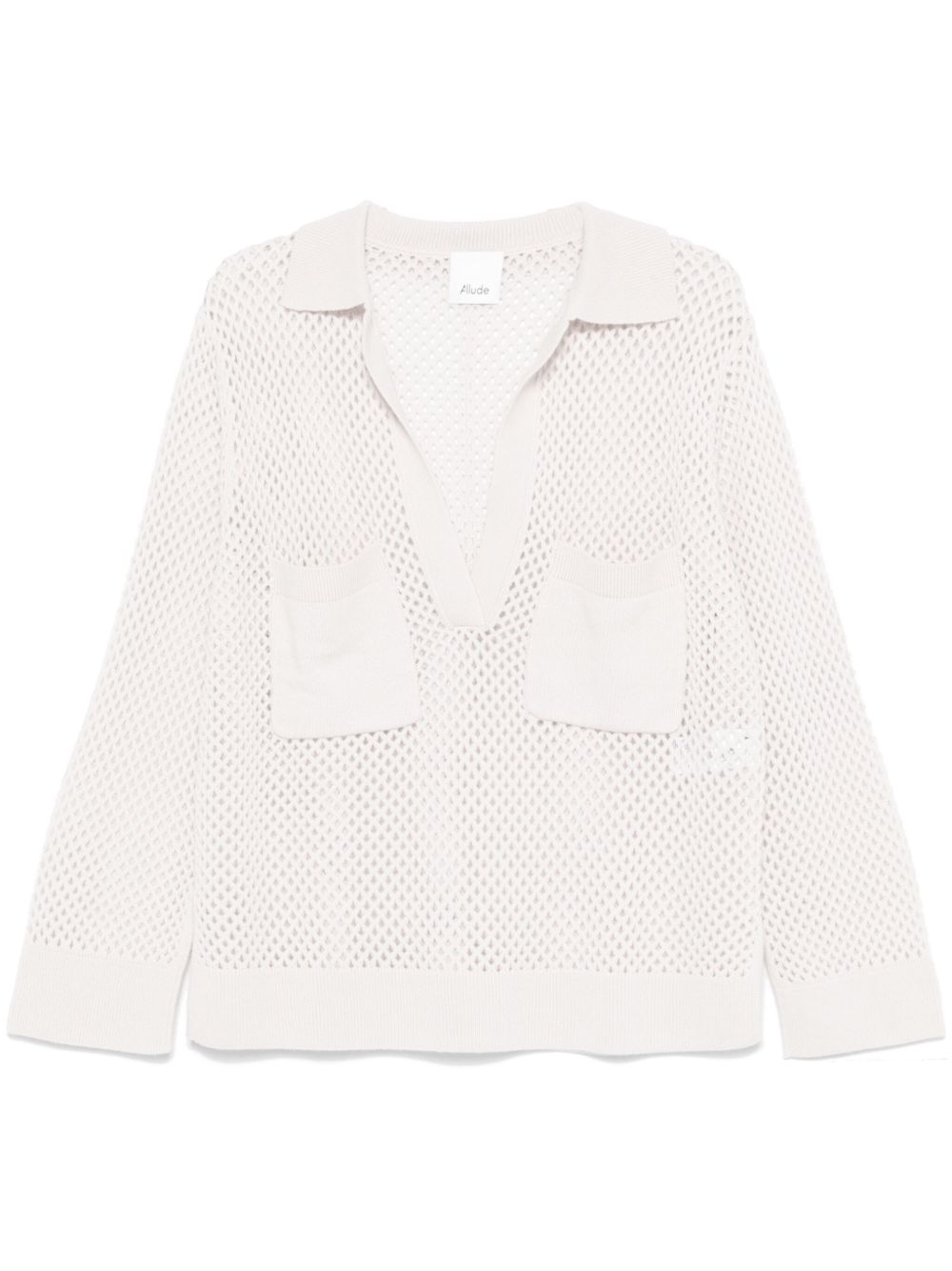 ALLUDE  오픈 니트 스웨터