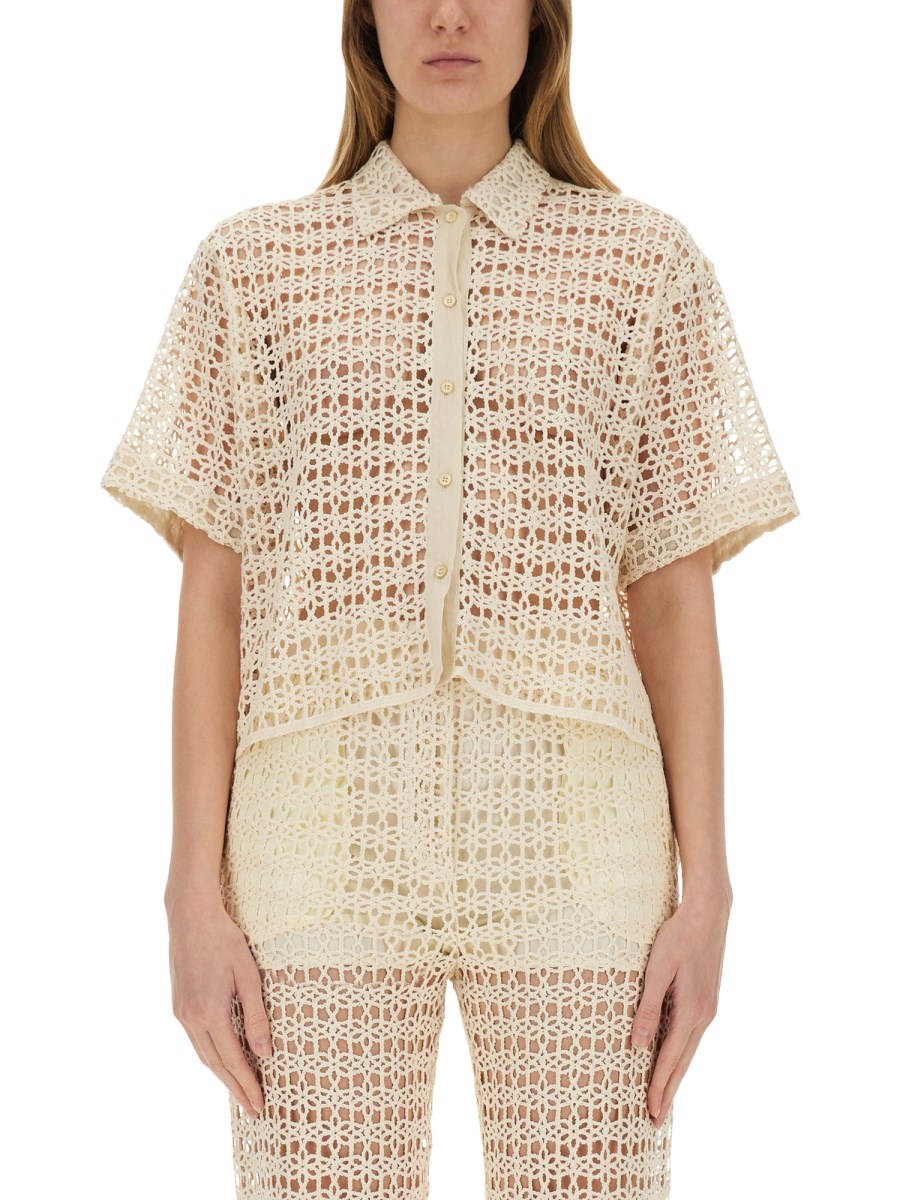 MACRAMÉ 크롭 셔츠