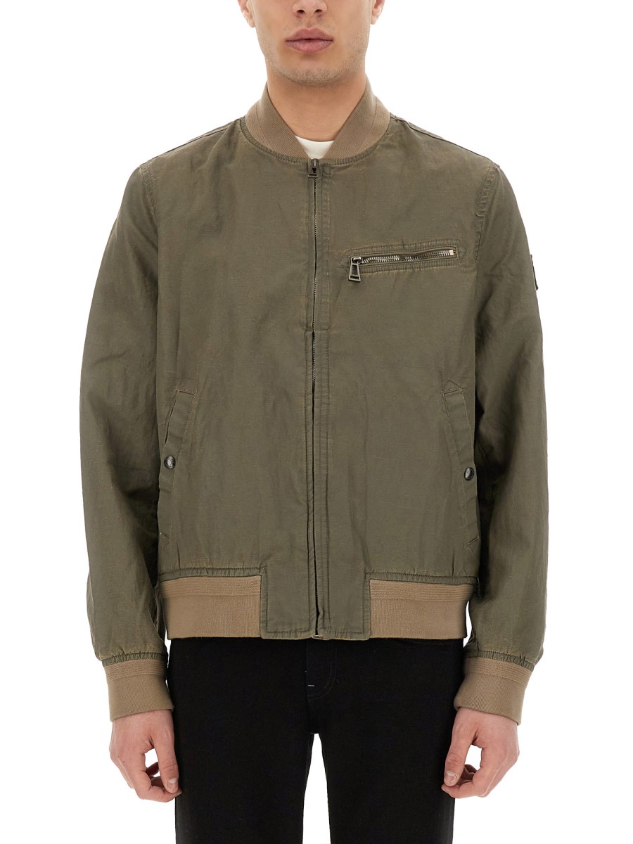 빈티지 린넨 자켓 위드 UNIFORM LINING