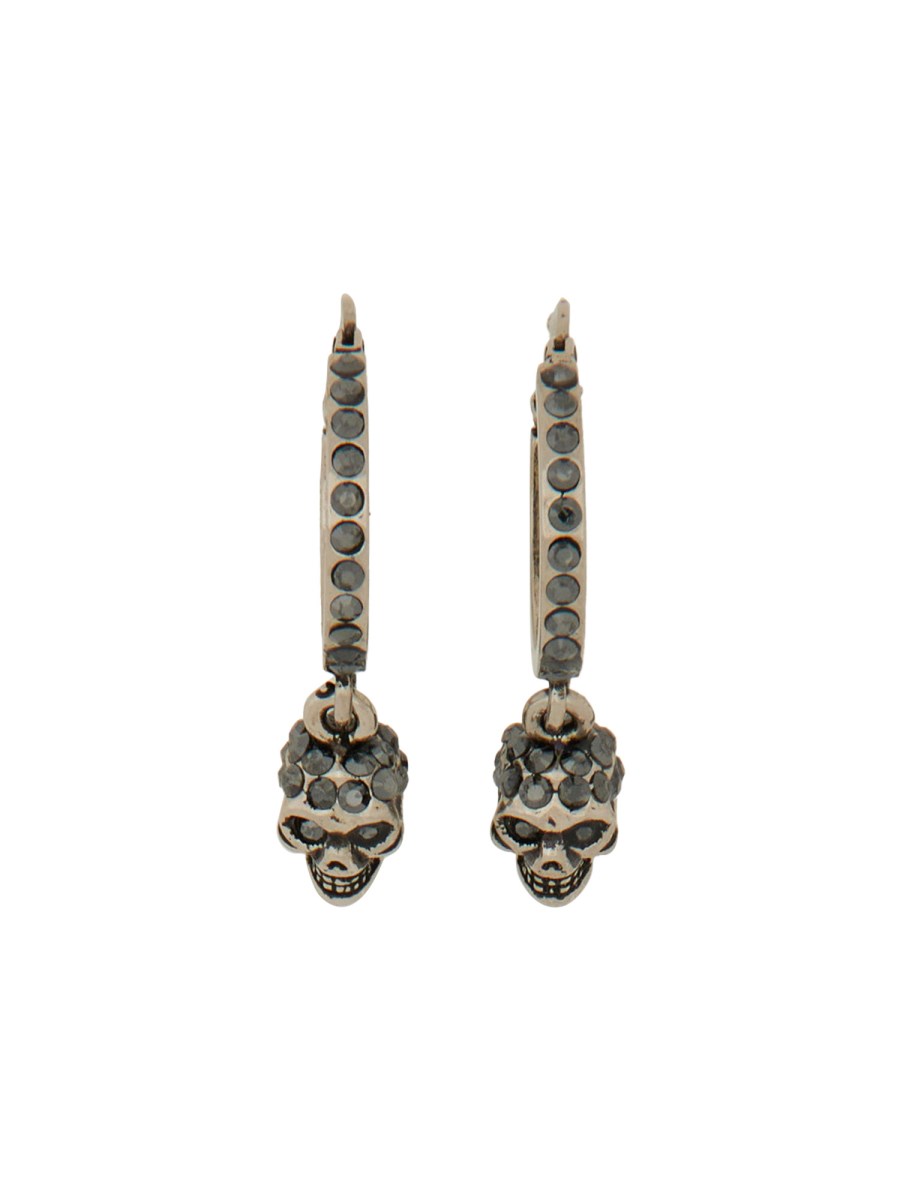 ORECCHINI A CERCHIO 스컬 IN OTTONE 