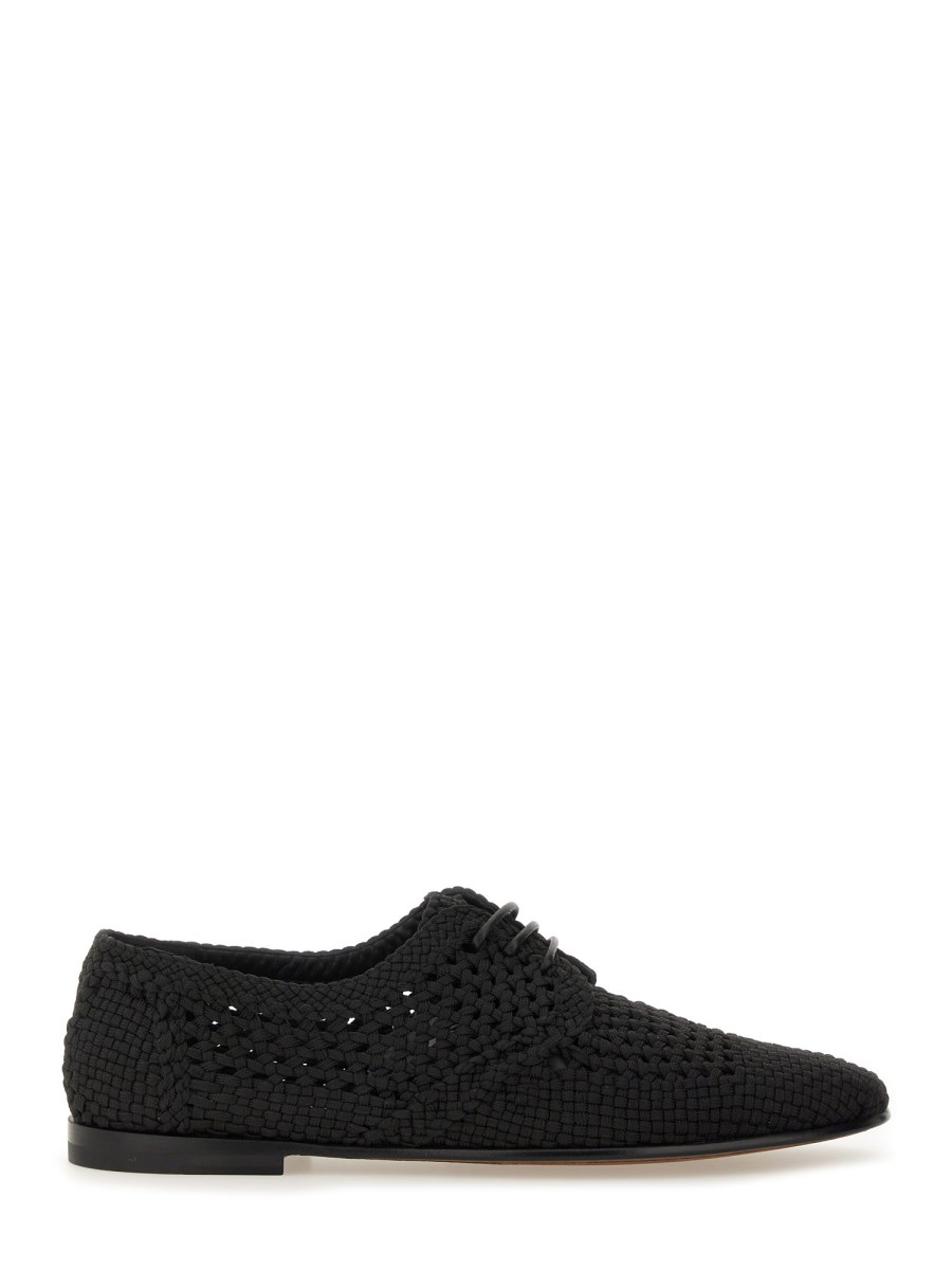 우븐 패브릭 더비 SHOE