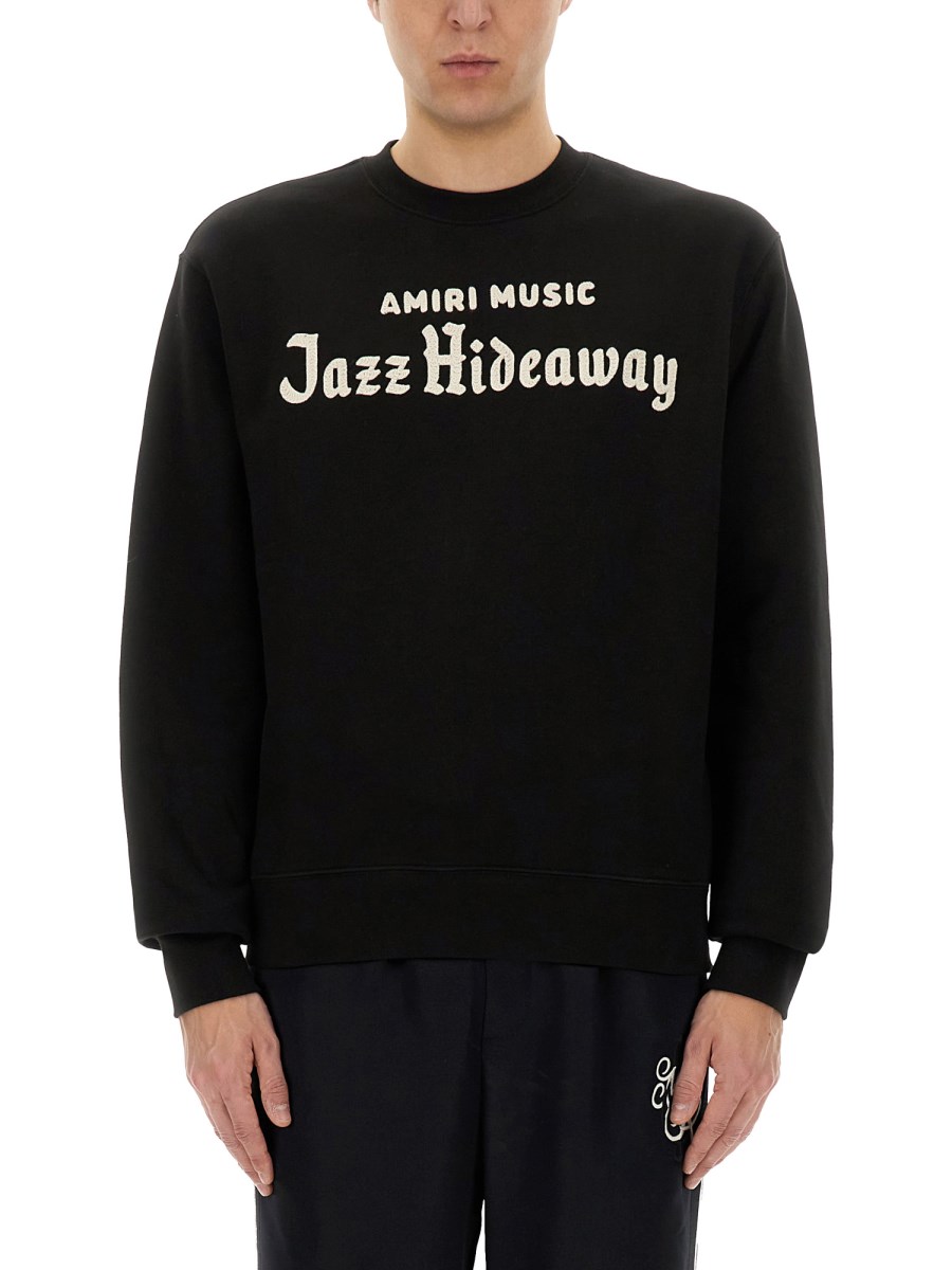 코튼 JAZZ HIDEAWAY 크루 스웨트 셔츠