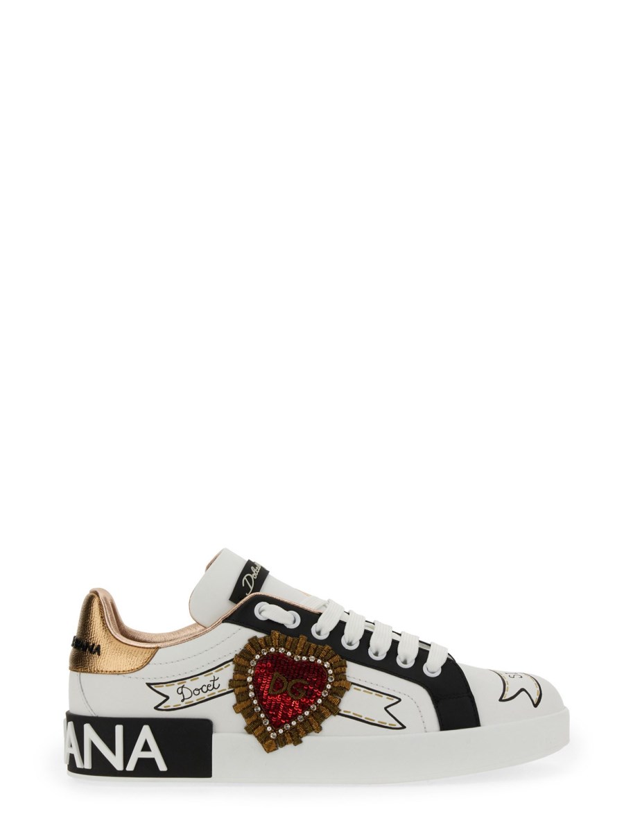 스니커즈 포르토피노 IN PELLE CON RICAMO 