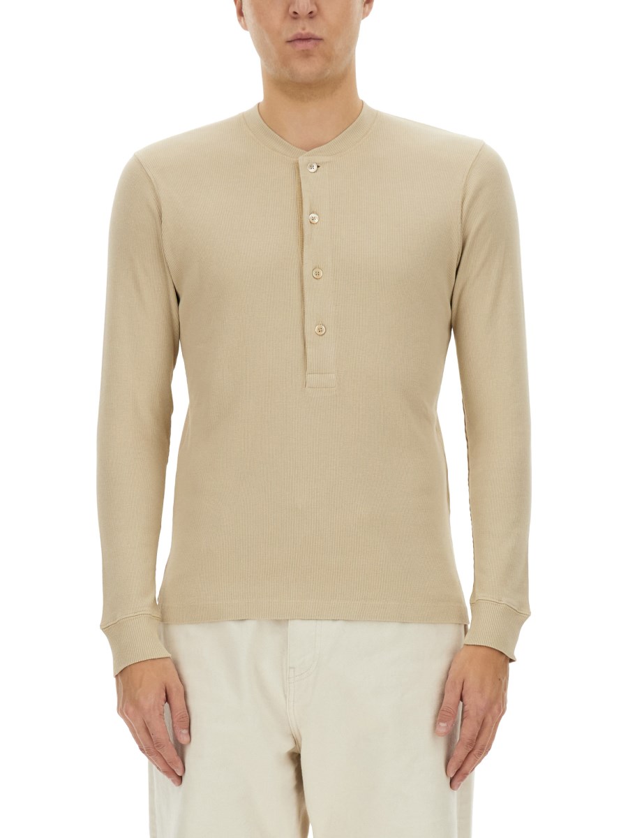 골지 HENLEY 티셔츠