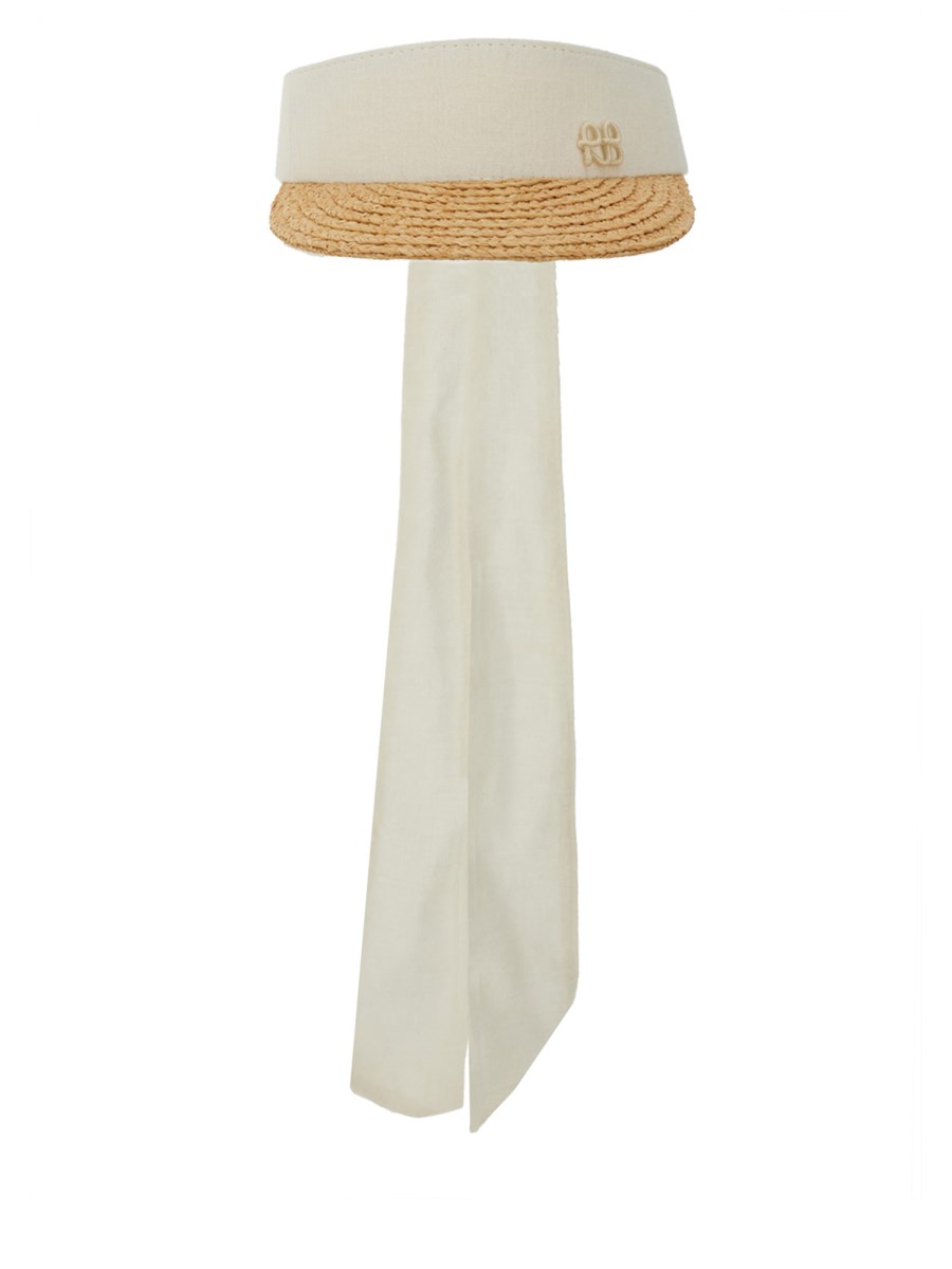 린넨 AND STRAW VISOR